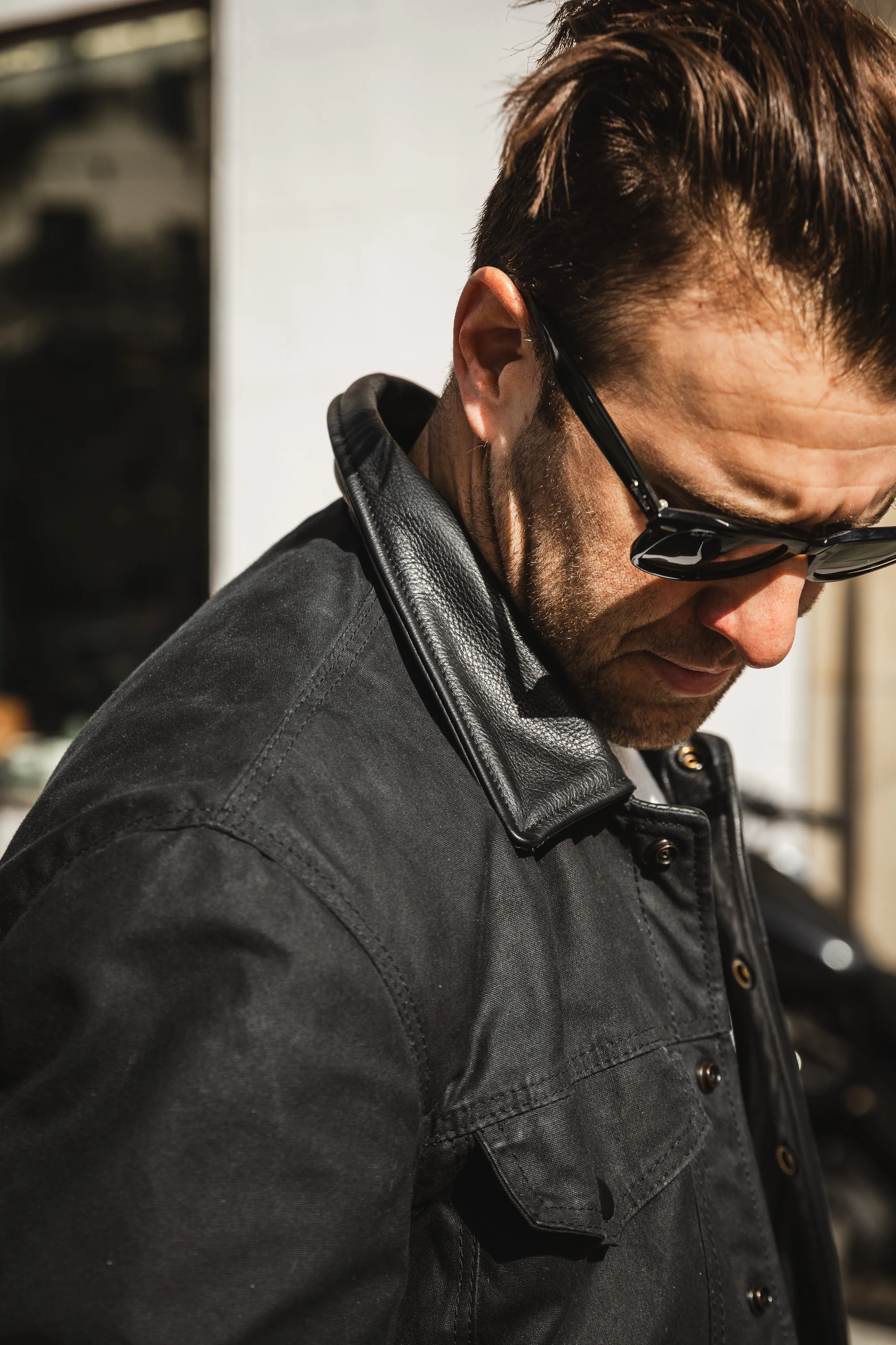 ButterScotch x Vanson - Territory Jacket - Black Waxed Canvas - Image 3