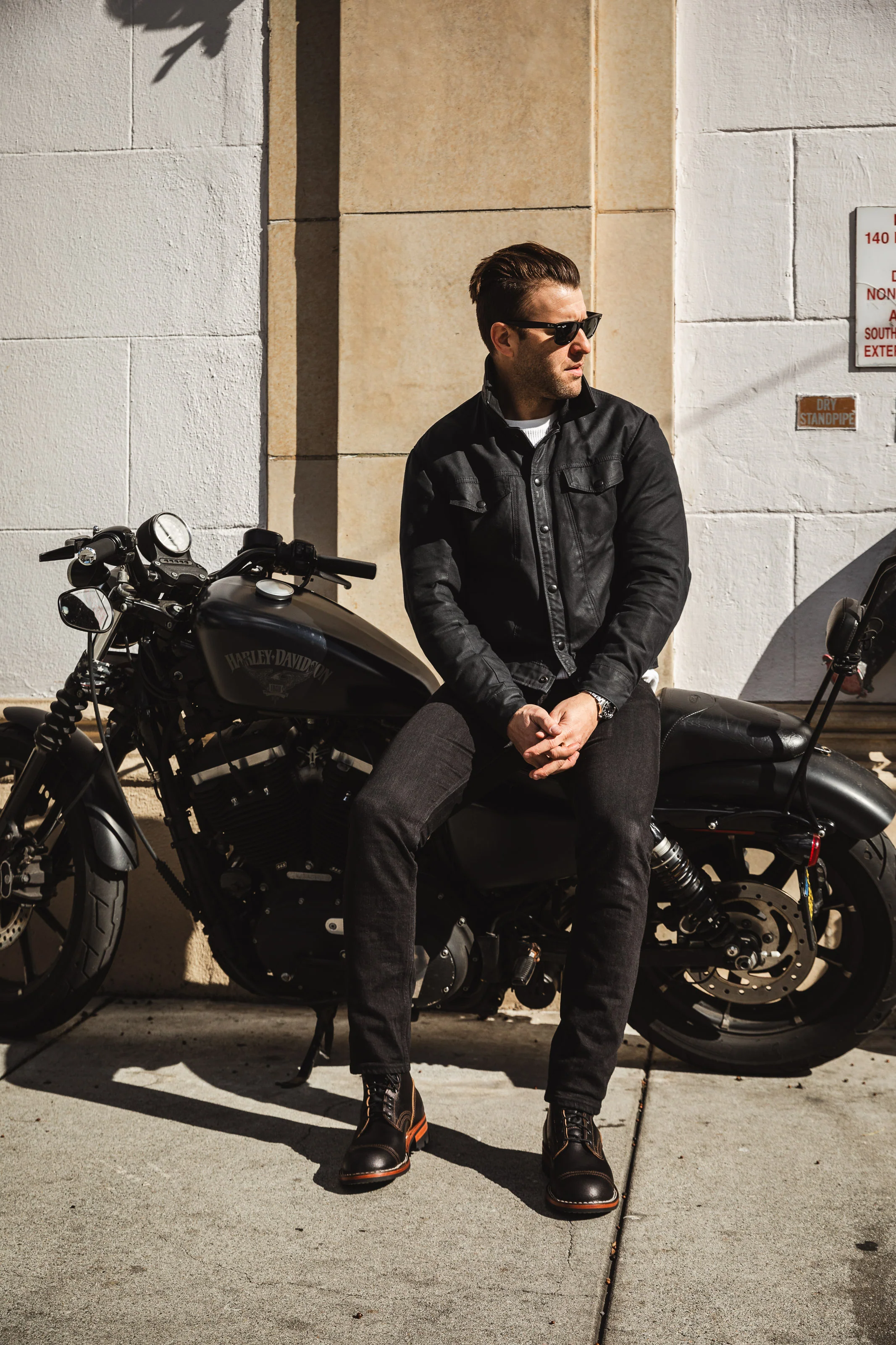ButterScotch x Vanson - Territory Jacket - Black Waxed Canvas - Image 4