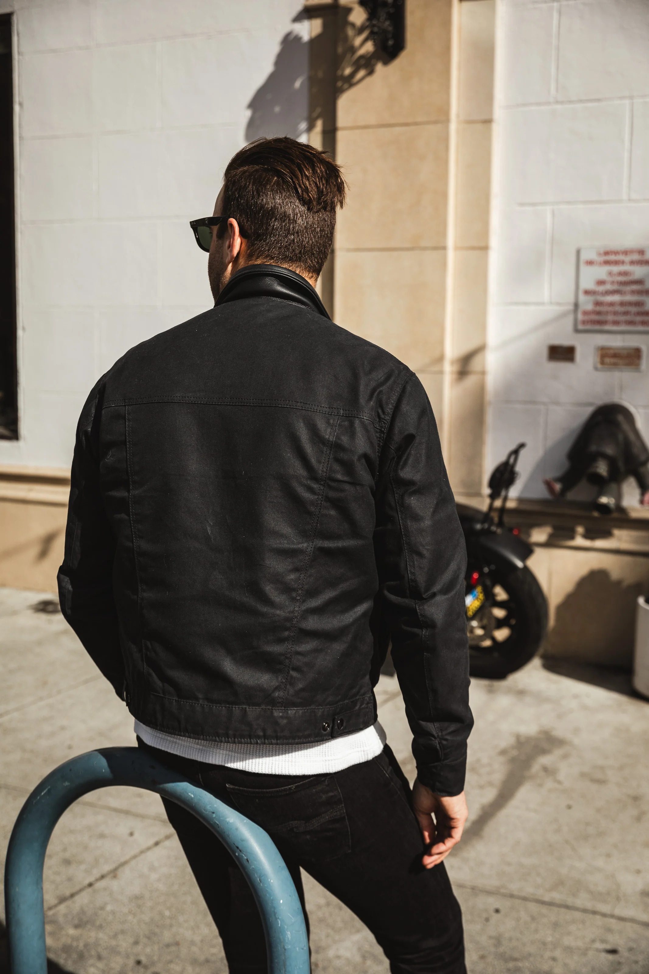 ButterScotch x Vanson - Territory Jacket - Black Waxed Canvas - Image 7