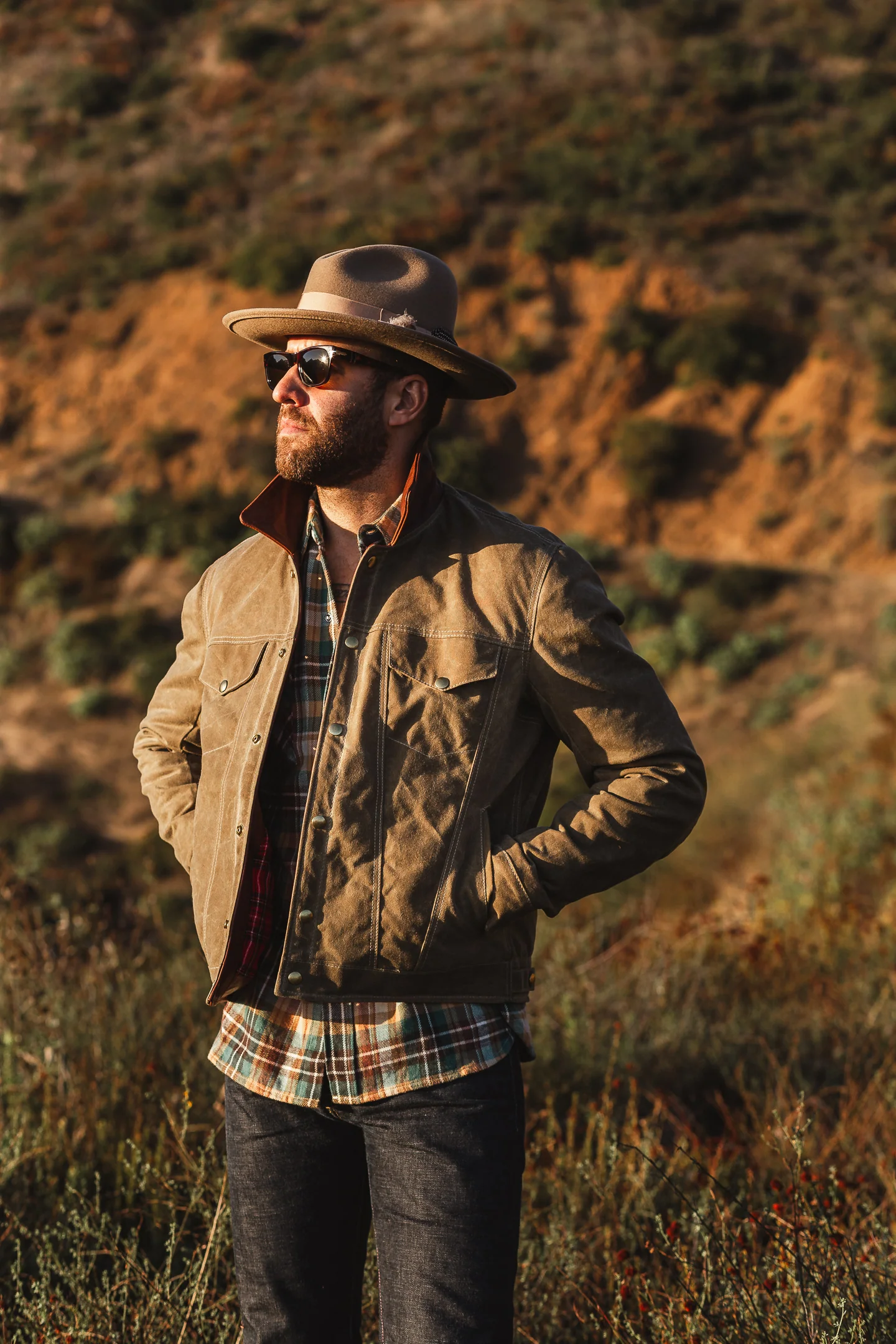 ButterScotch x Vanson - Territory Jacket - Tan Waxed Canvas - Image 4