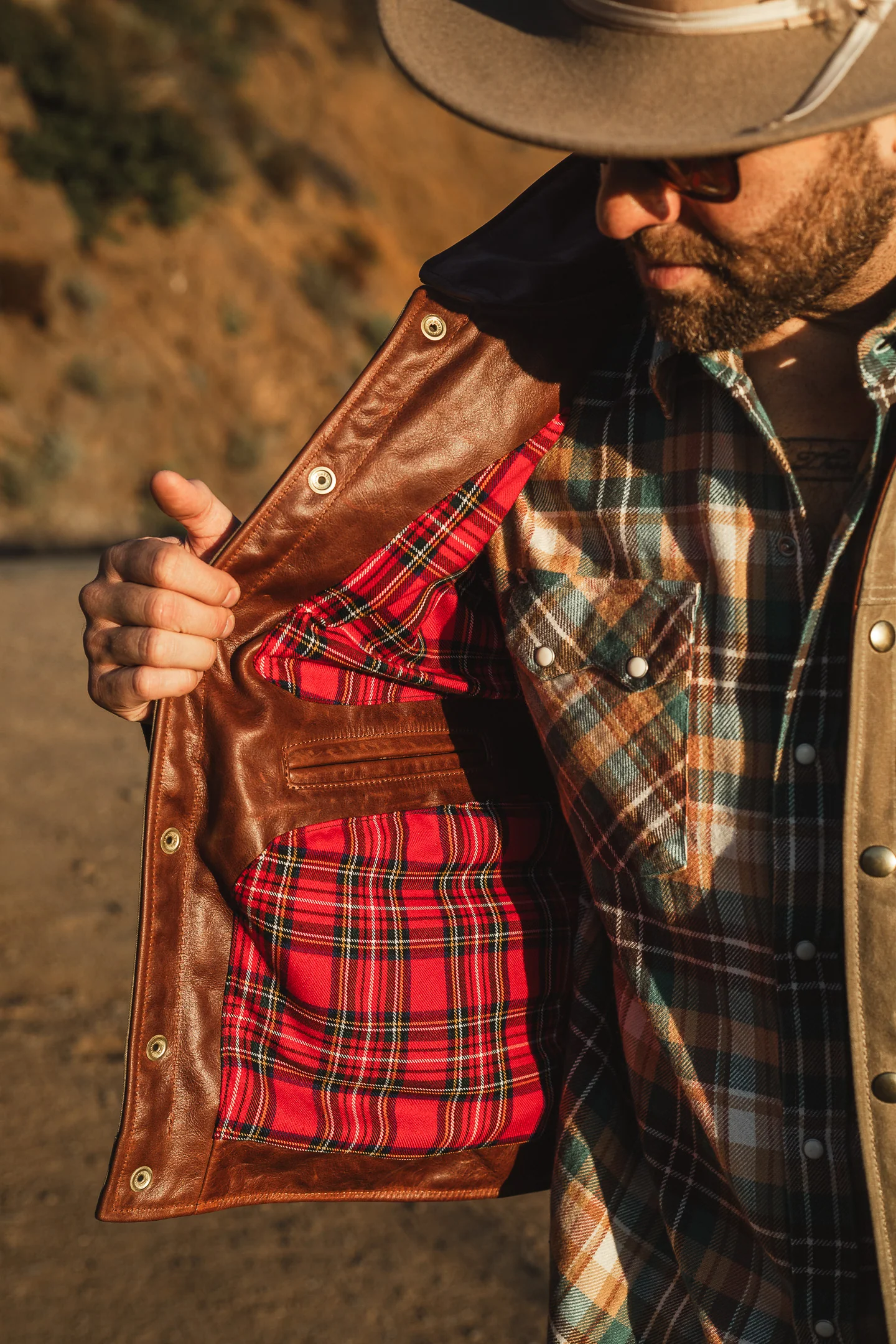 ButterScotch x Vanson - Territory Jacket - Tan Waxed Canvas - Image 6