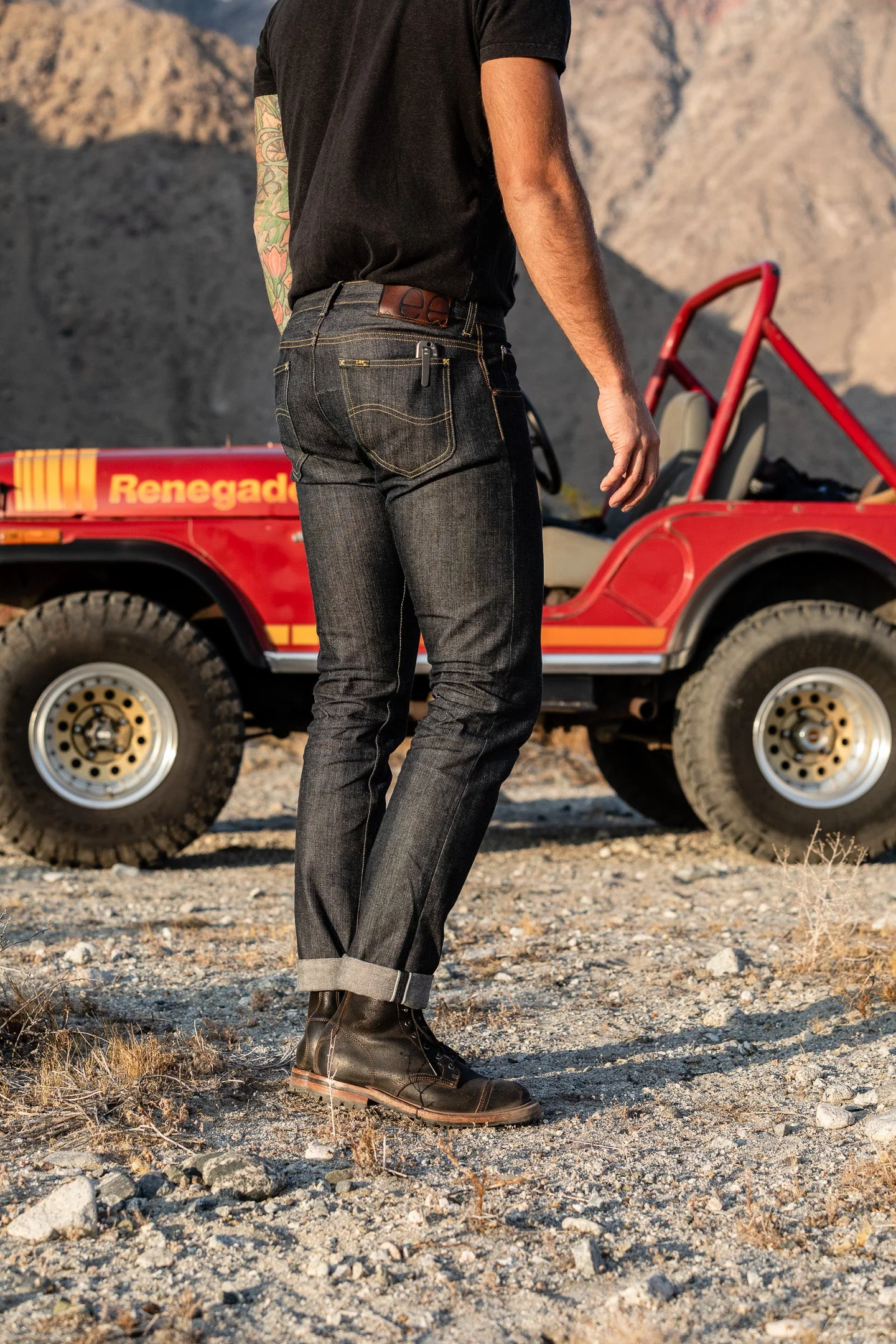 Lee 101 - Rider - 13.75oz Left Hand Twill Selvedge - Indigo - Image 4