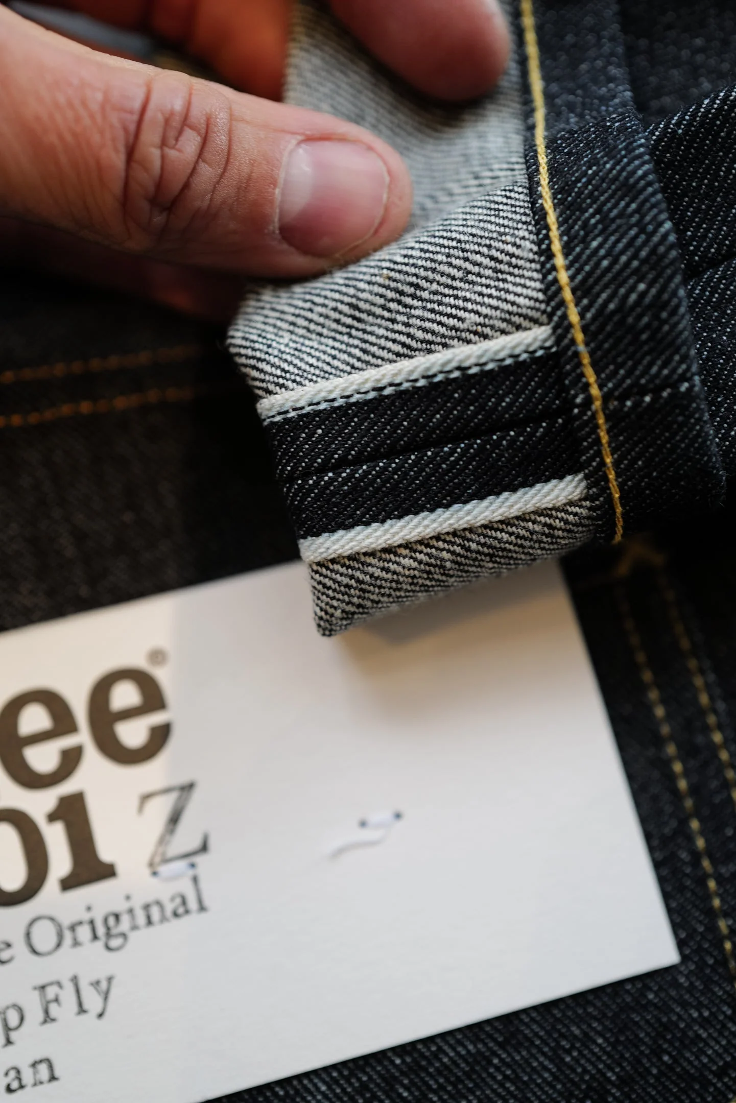 Lee 101 - Z Straight Leg - 13.75oz. Lefthand Twill Selvedge - Image 4