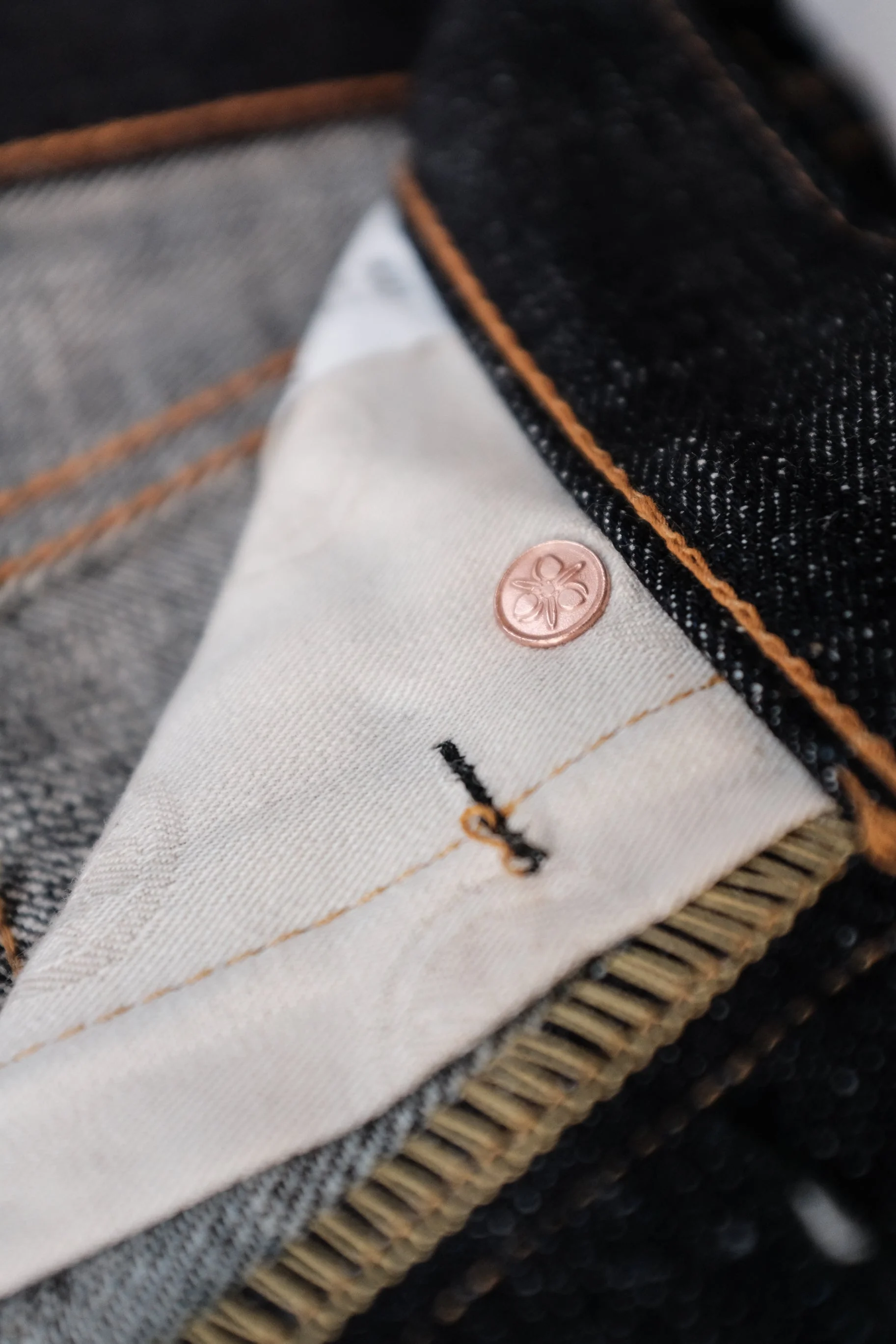 Momotaro - High Tapered - 18oz Zimbabwe w/ Battle Stripes - Image 12