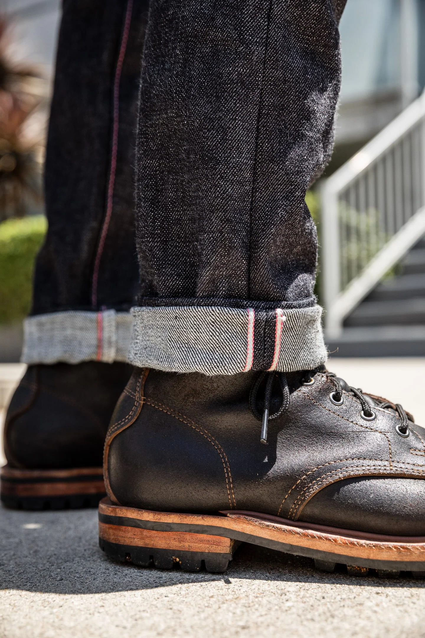 Momotaro - High Tapered - 18oz Zimbabwe w/ Battle Stripes - Image 8