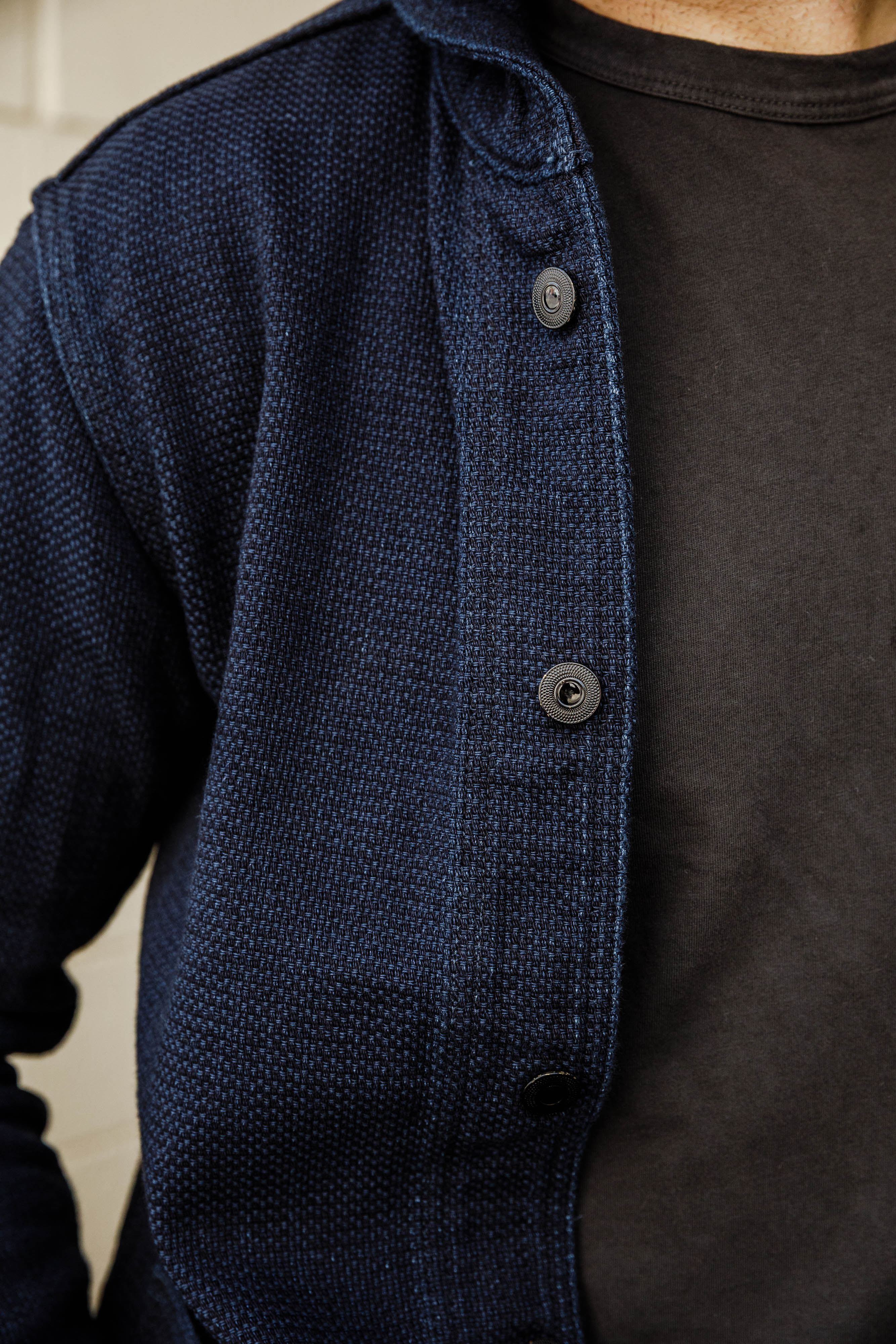 Momotaro - Indigo Dobby Coverall - Image 4