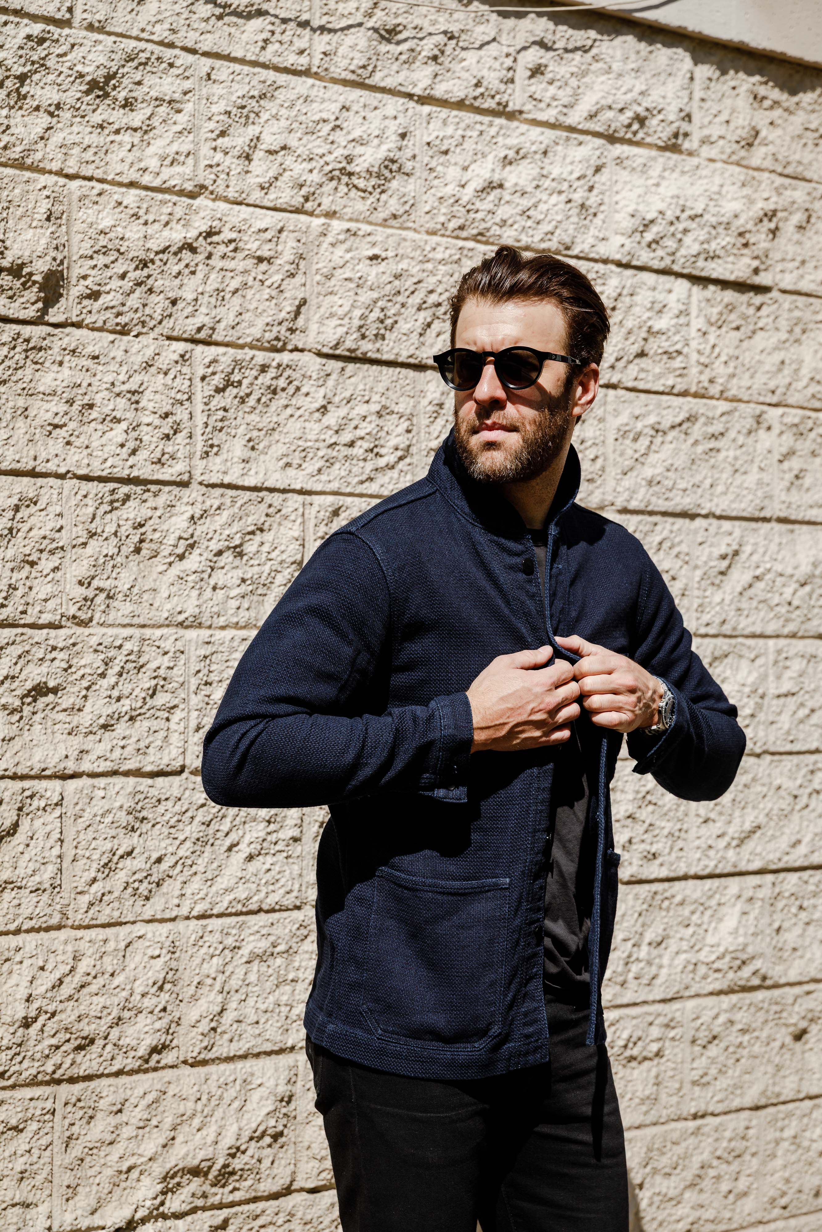 Momotaro - Indigo Dobby Coverall - Image 8