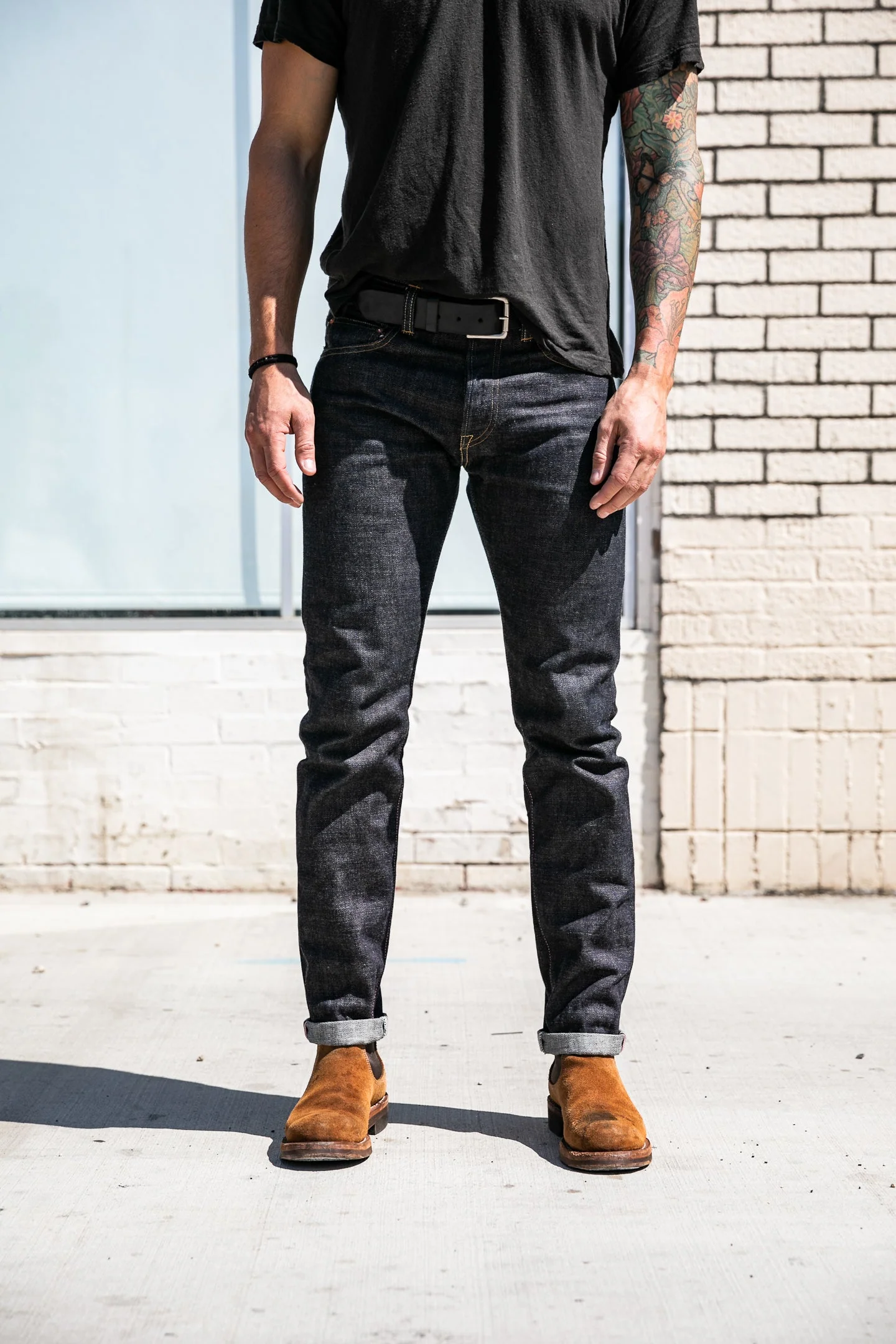 Momotaro - Tight Tapered - 15.7oz Zimbabwe w/ Battle Stripes - Image 6