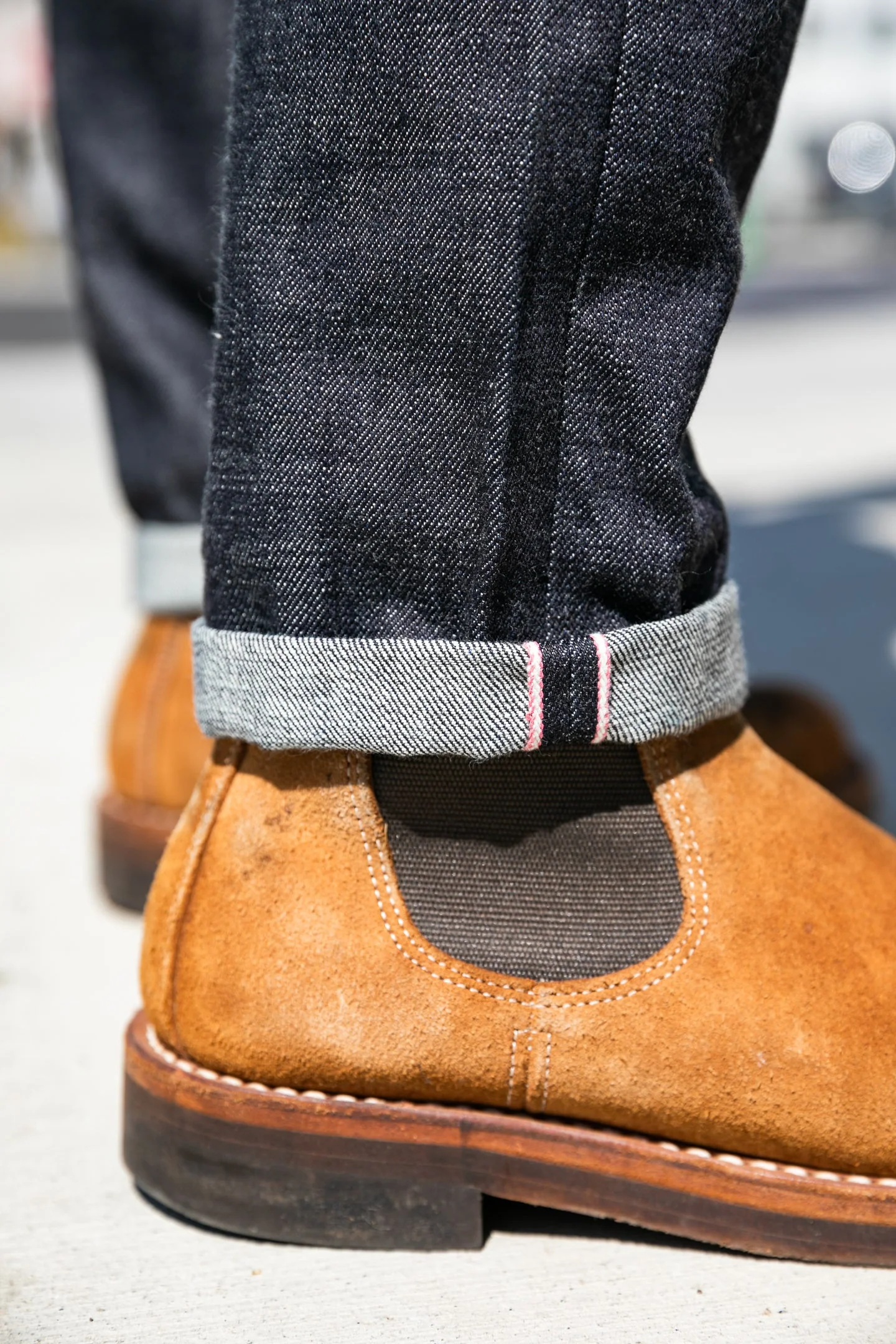 Momotaro - Tight Tapered - 15.7oz Zimbabwe w/ Battle Stripes - Image 9