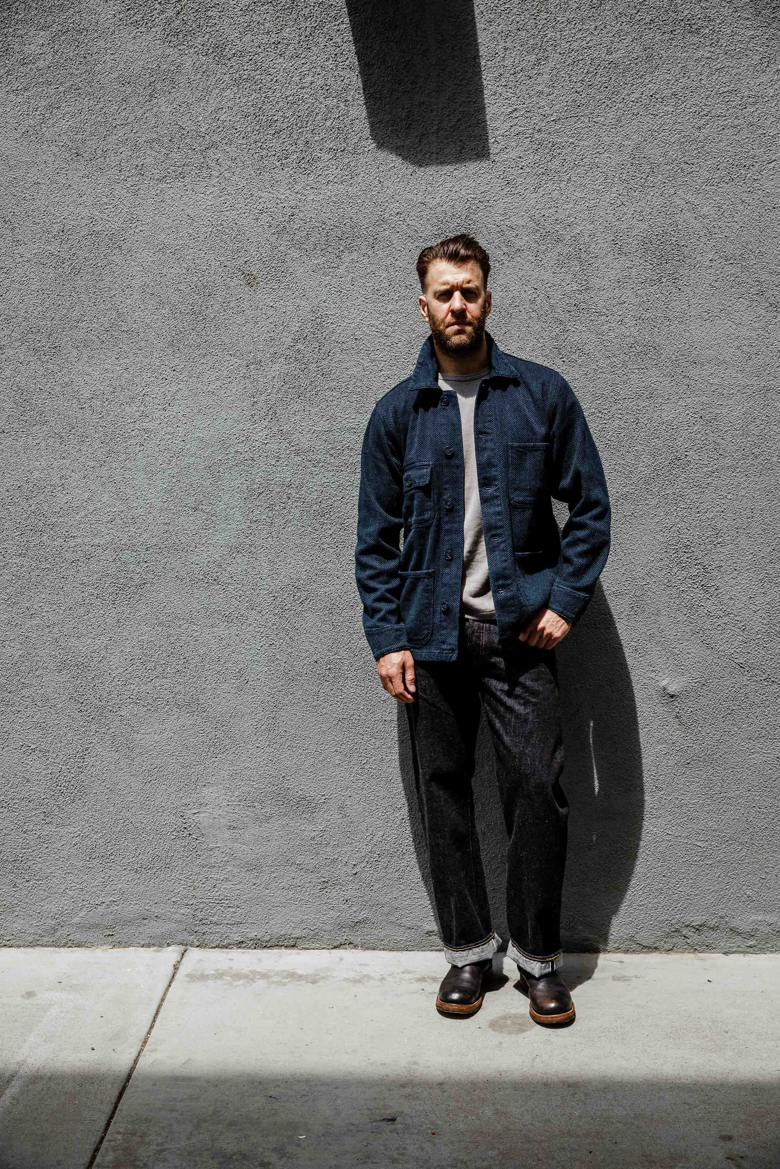 Naked & Famous - Chore Coat - 12.5oz Indigo Sashiko - Image 6