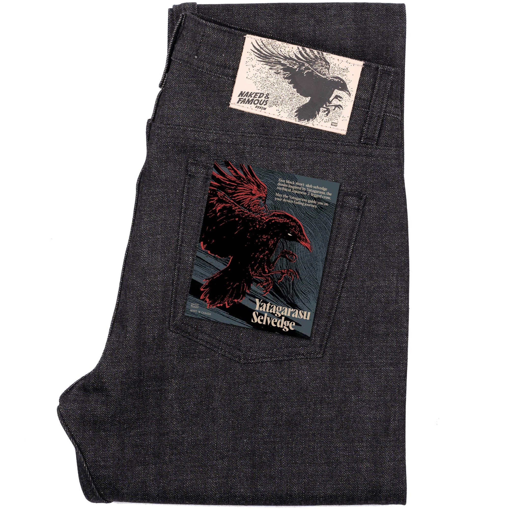 Naked & Famous - Weird Guy - 15oz Yatagarasu Selvedge - Black