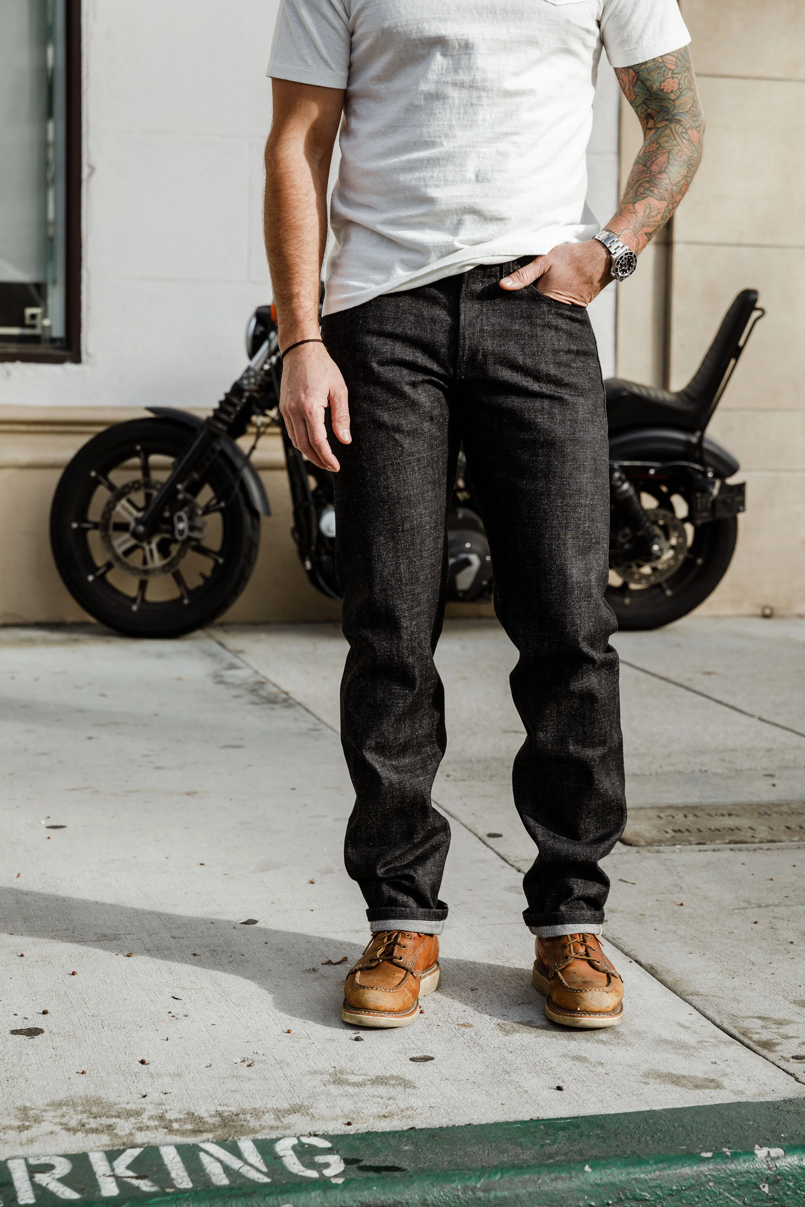 Naked & Famous - Weird Guy - 15oz Yatagarasu Selvedge - Black - Image 3
