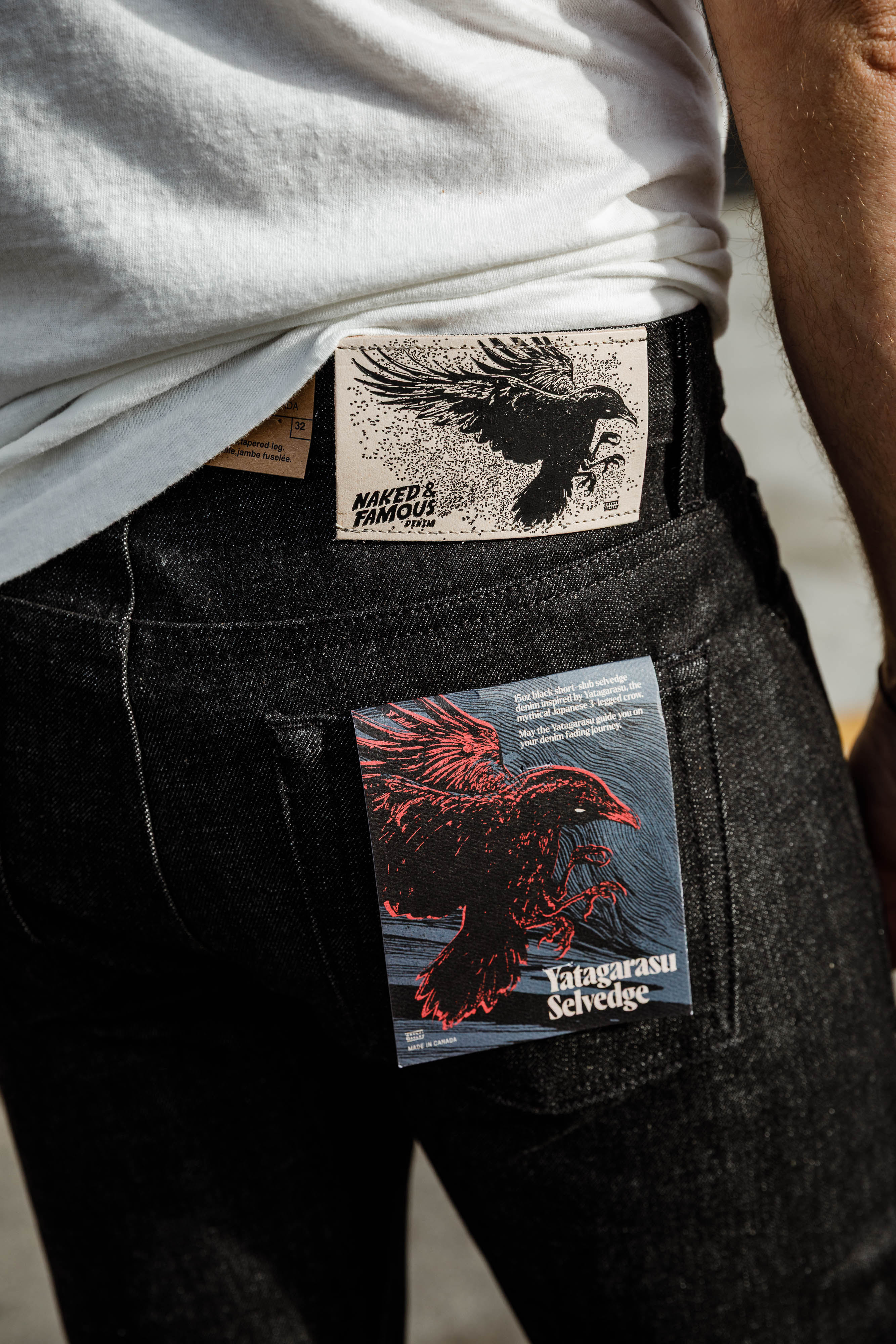 Naked & Famous - Weird Guy - 15oz Yatagarasu Selvedge - Black - Image 4