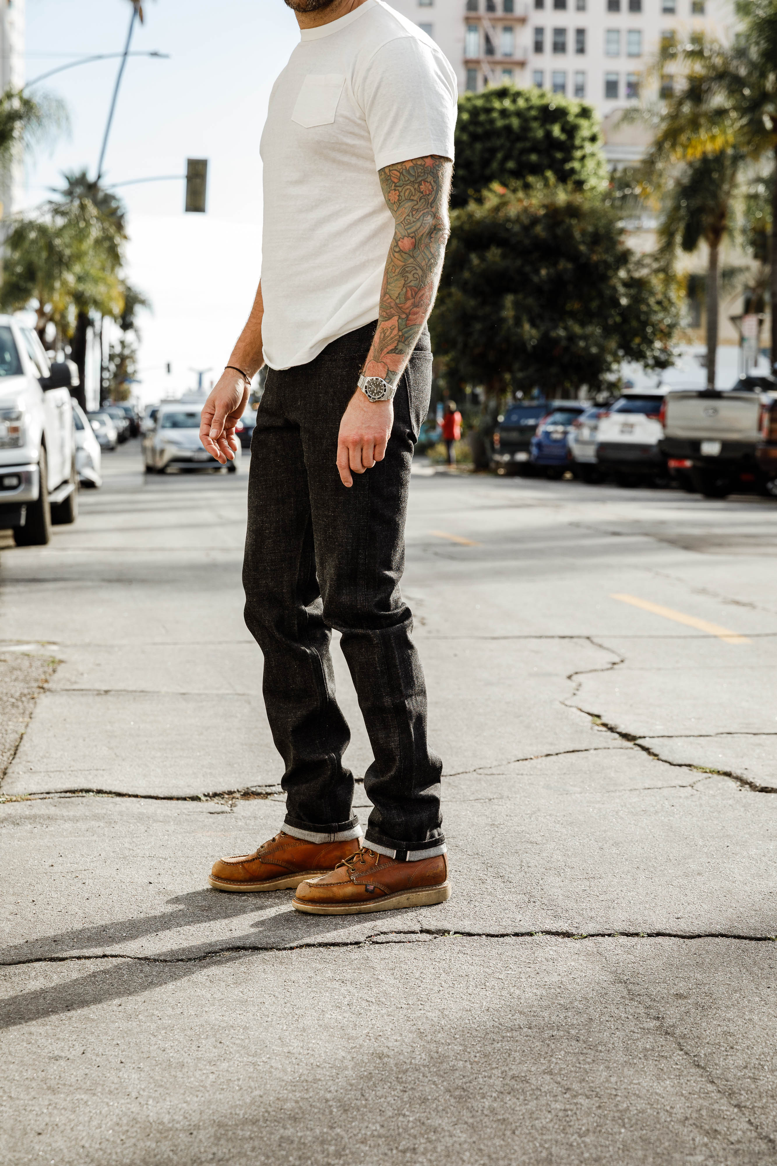Naked & Famous - Weird Guy - 15oz Yatagarasu Selvedge - Black - Image 8
