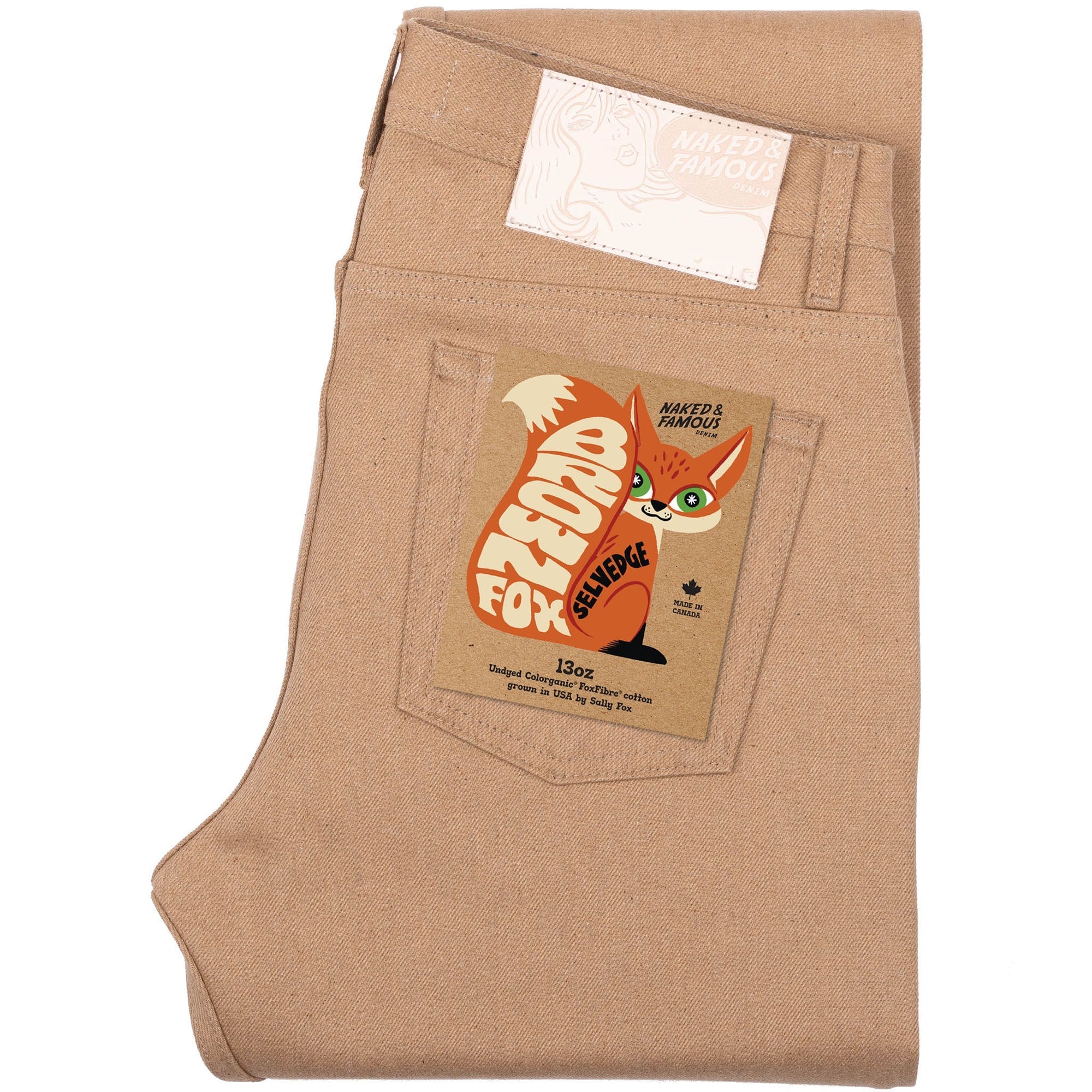 Naked & Famous - Weird Guy - 13oz Brown Fox Selvedge