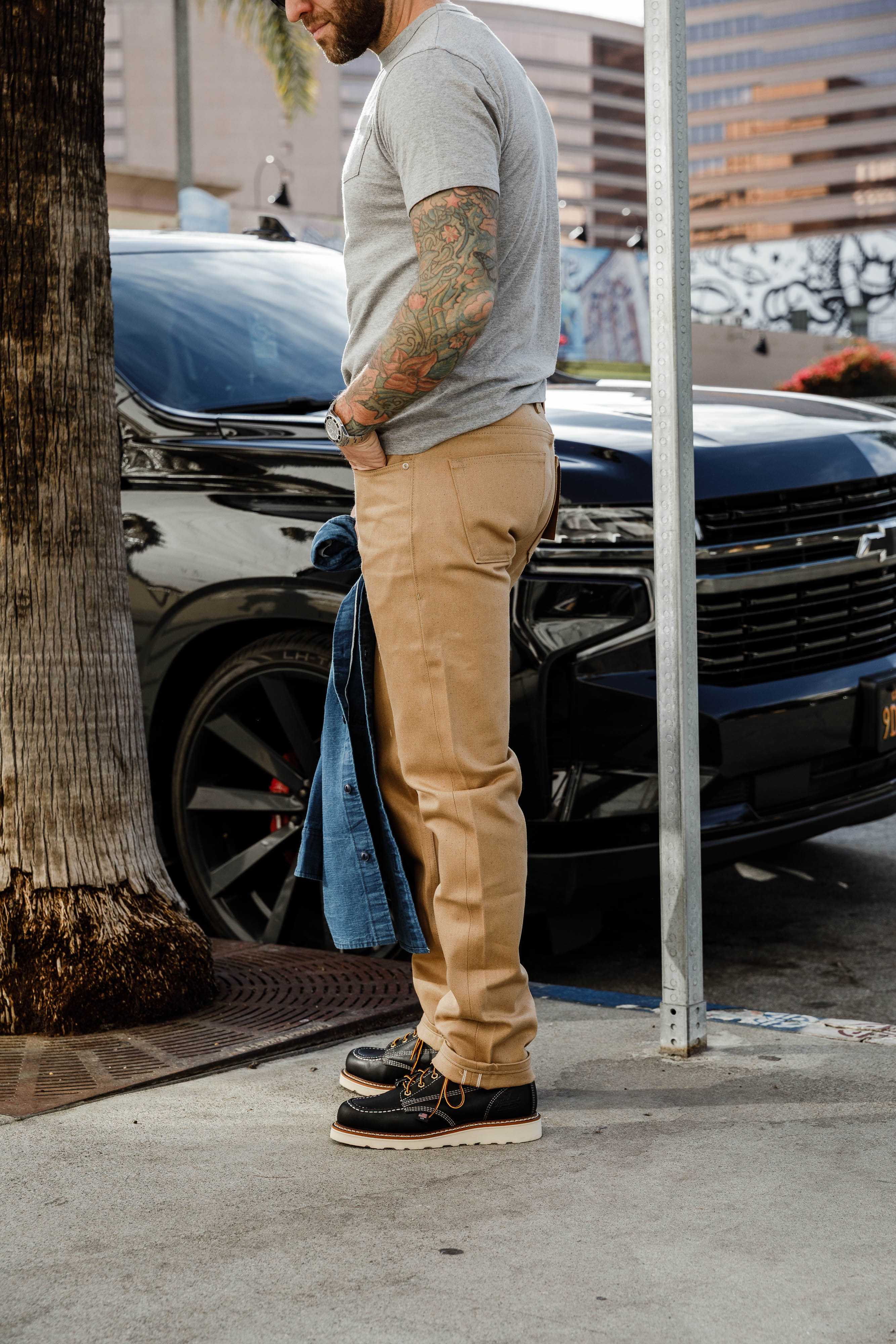 Naked & Famous - Weird Guy - 13oz Brown Fox Selvedge - Image 6