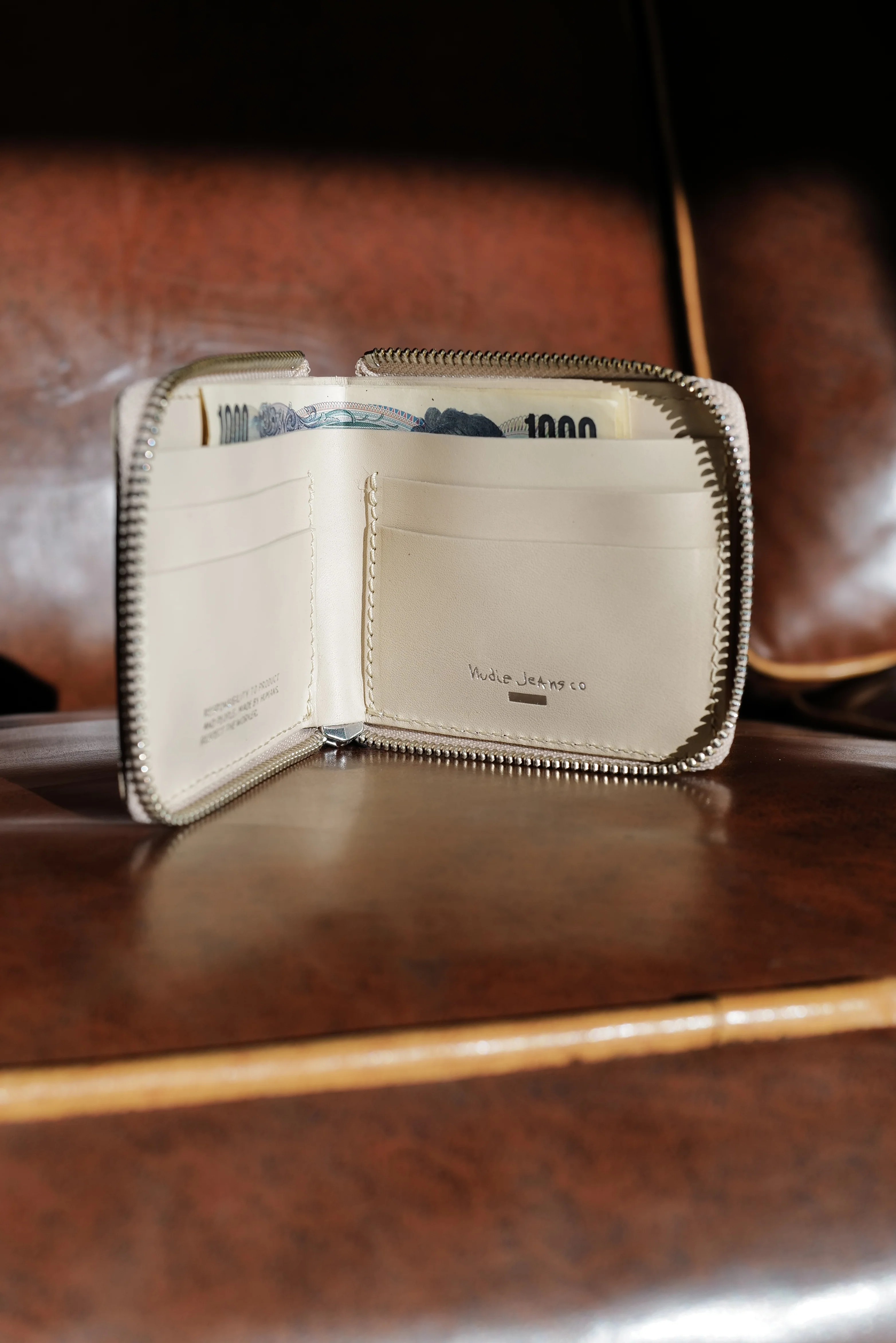 Nudie - Bergendahl Wallet Zip - Cream - Image 3