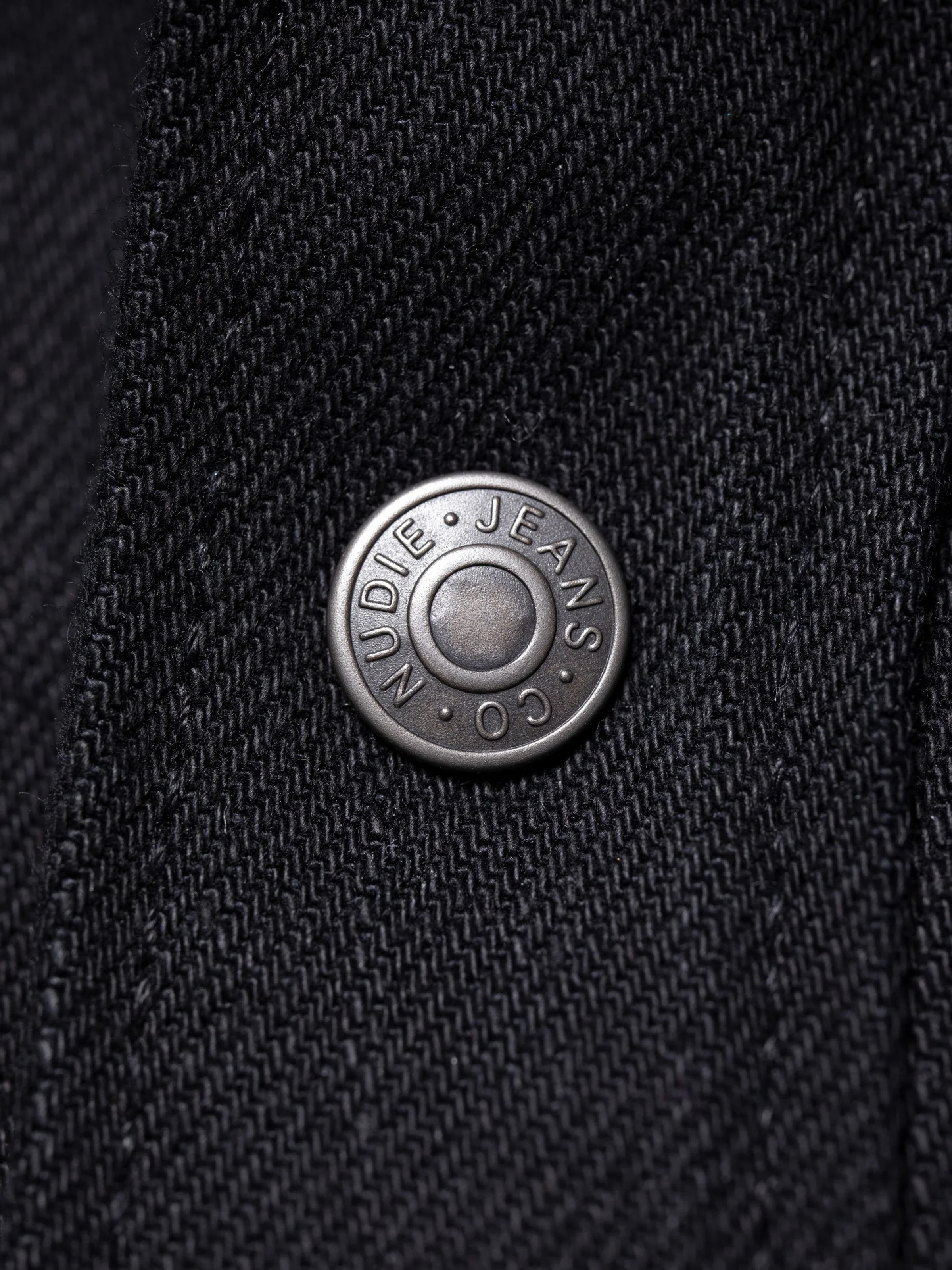 Nudie - George 14.5oz Selvage Denim Shirt - Dry Black - Image 10