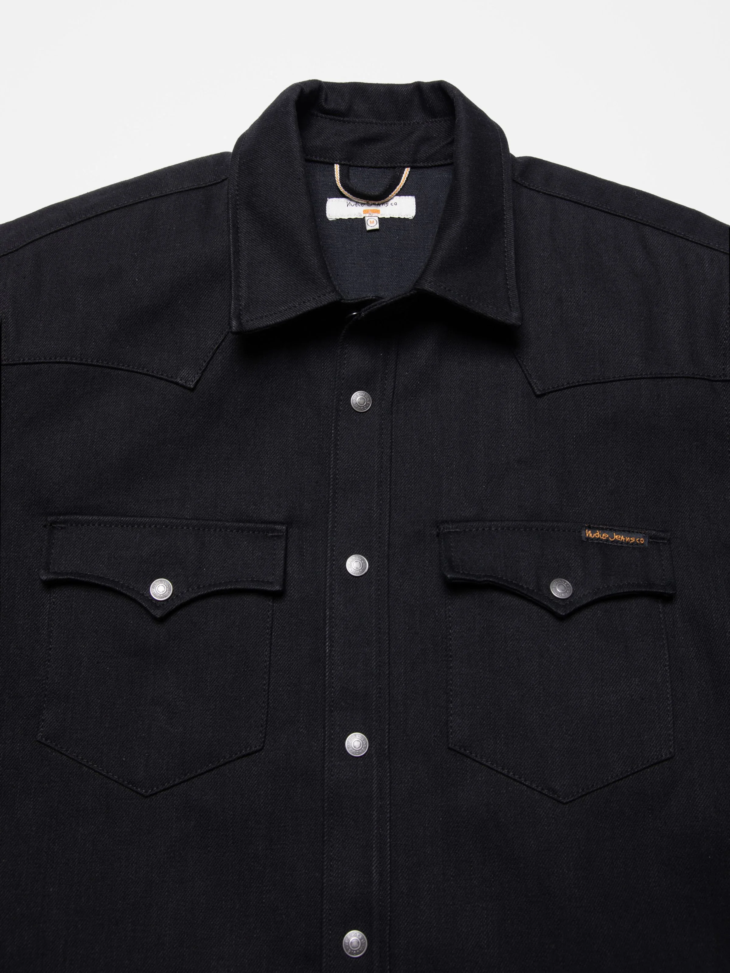 Nudie - George 14.5oz Selvage Denim Shirt - Dry Black - Image 9