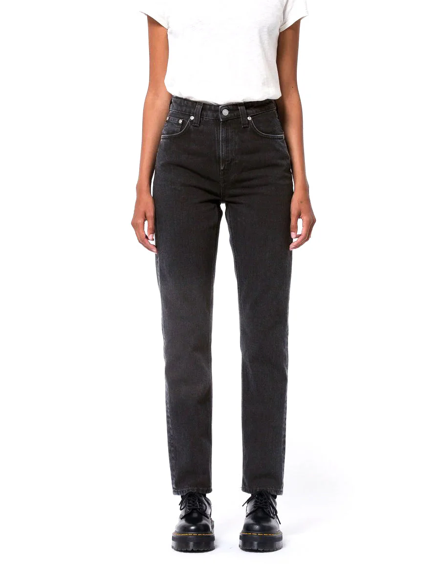 Nudie Jeans Women - Breezy Britt - Black Worn - Image 5