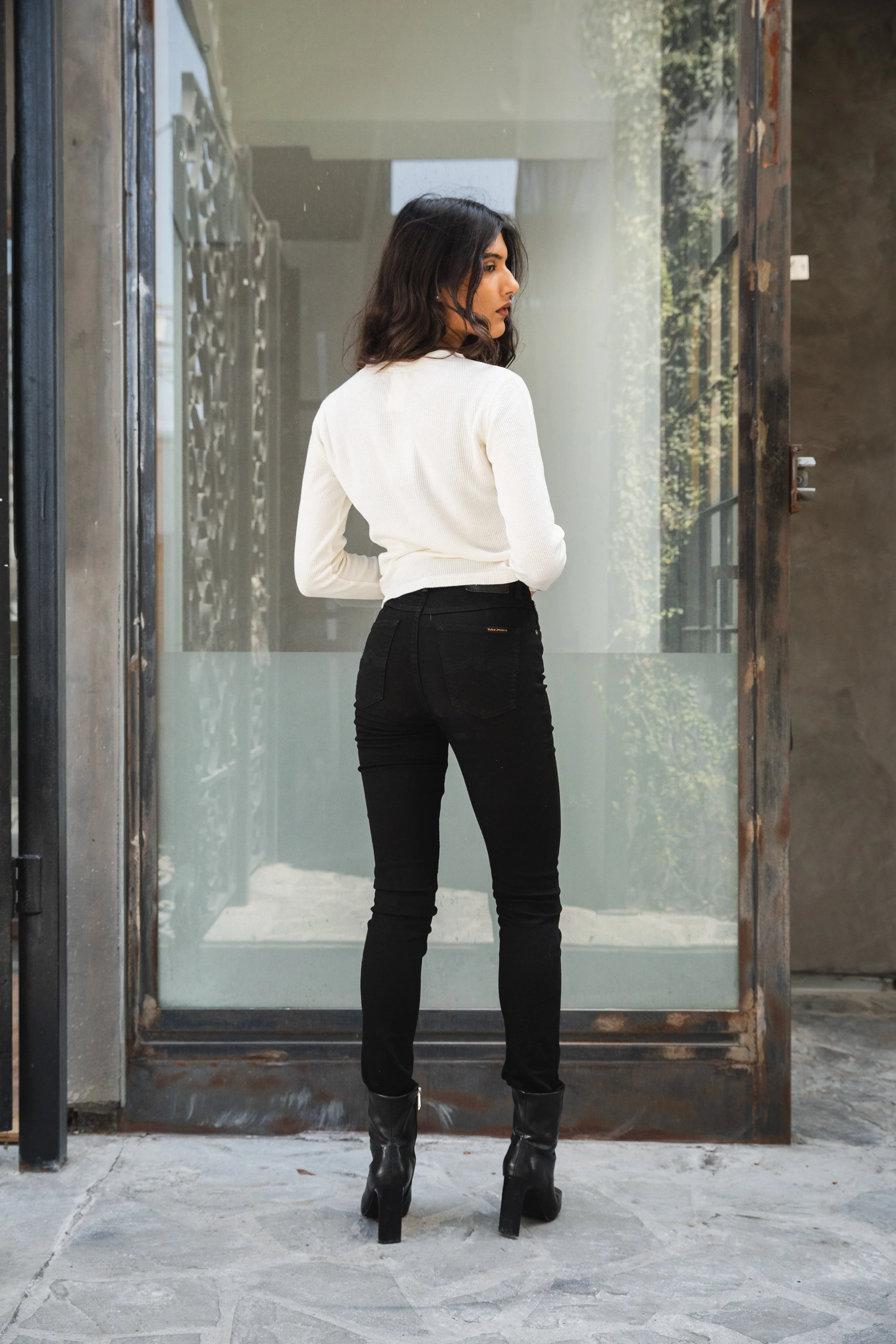 Nudie Jeans Women - Hightop Tilde - Everblack - Image 4