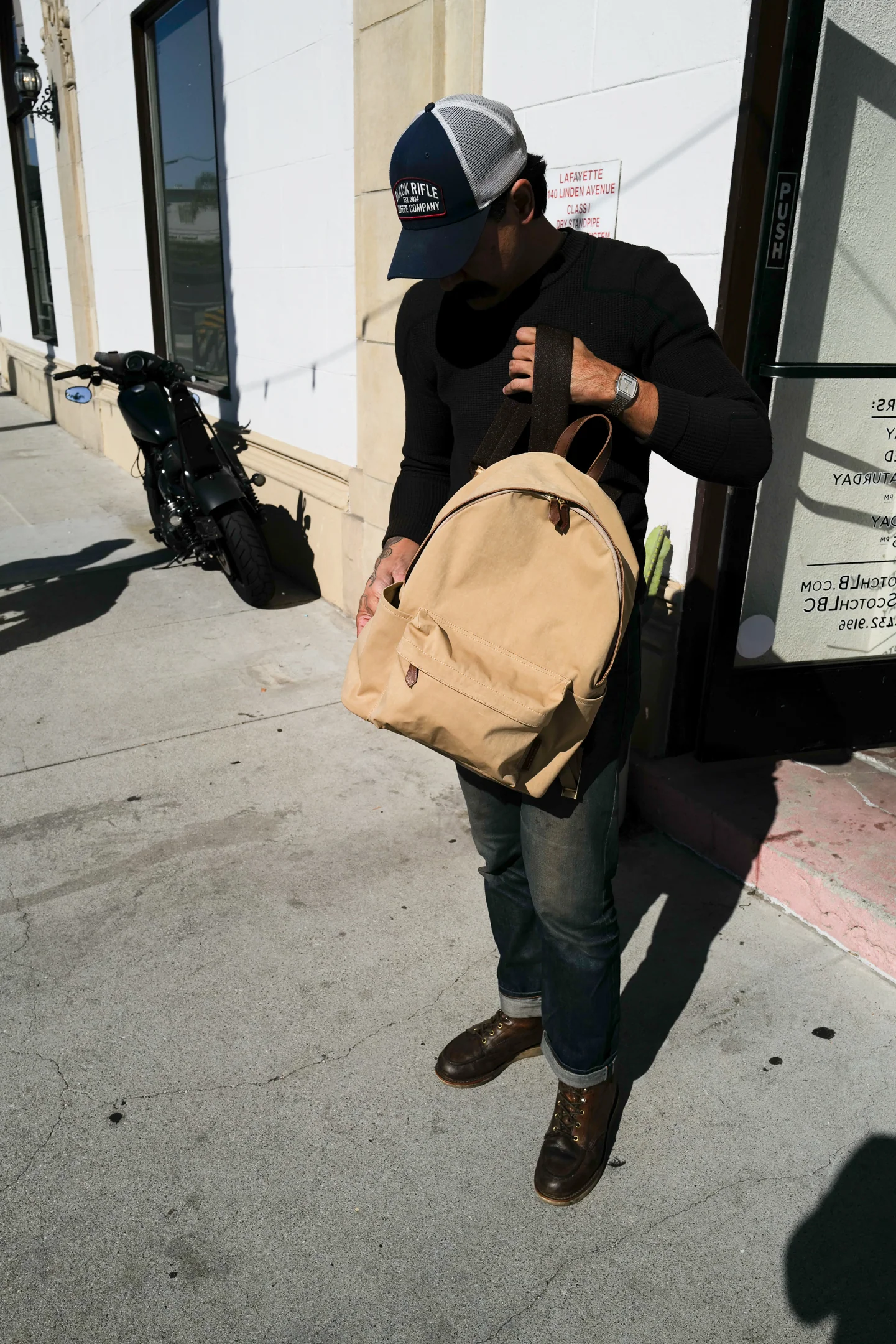 Rolling Dub Trio - Daily Back Pack - Beige - Image 12