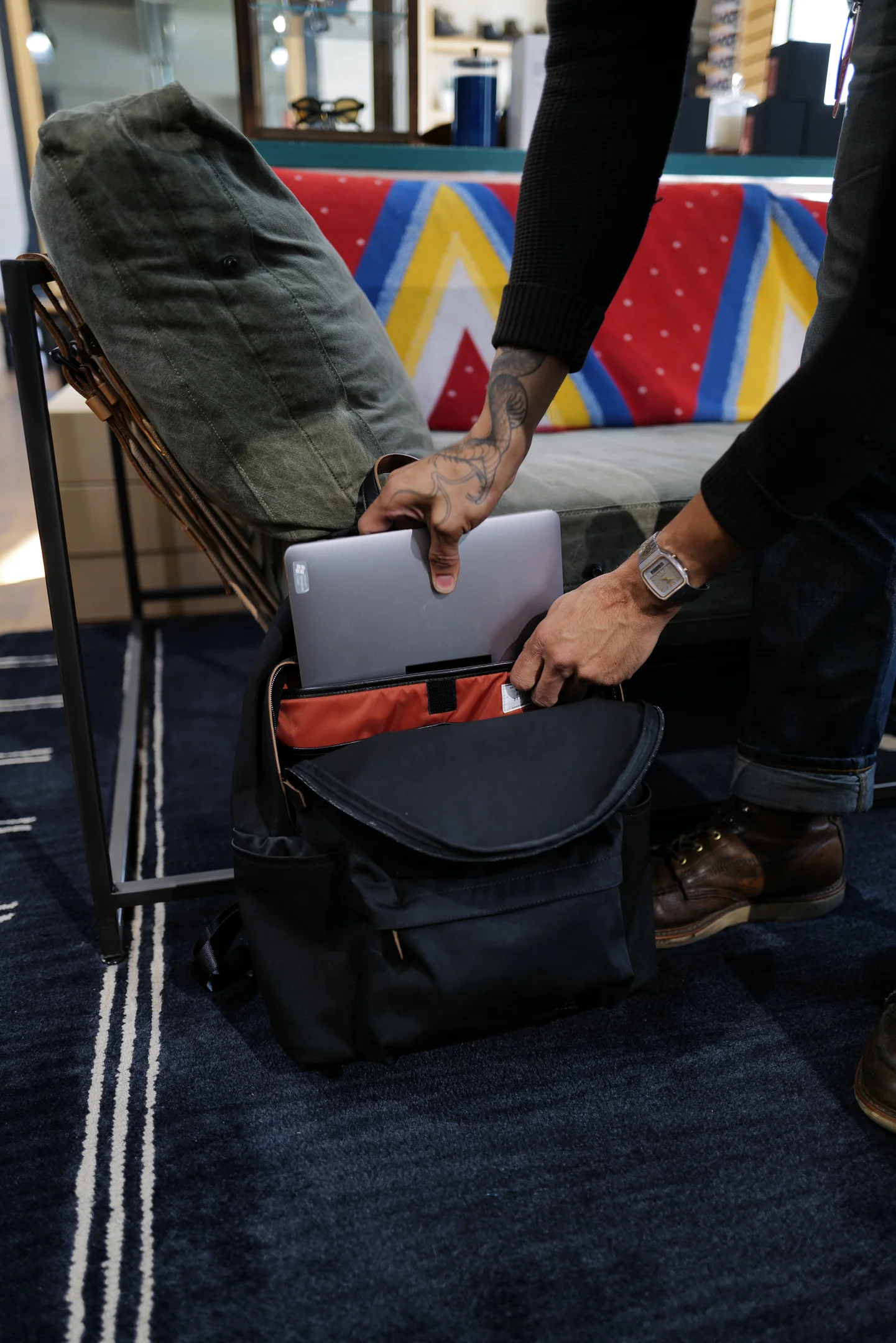 Rolling Dub Trio - Daily Back Pack - Black - Image 3