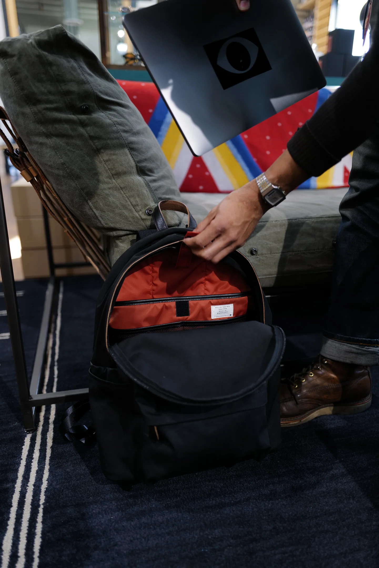 Rolling Dub Trio - Daily Back Pack - Black - Image 4