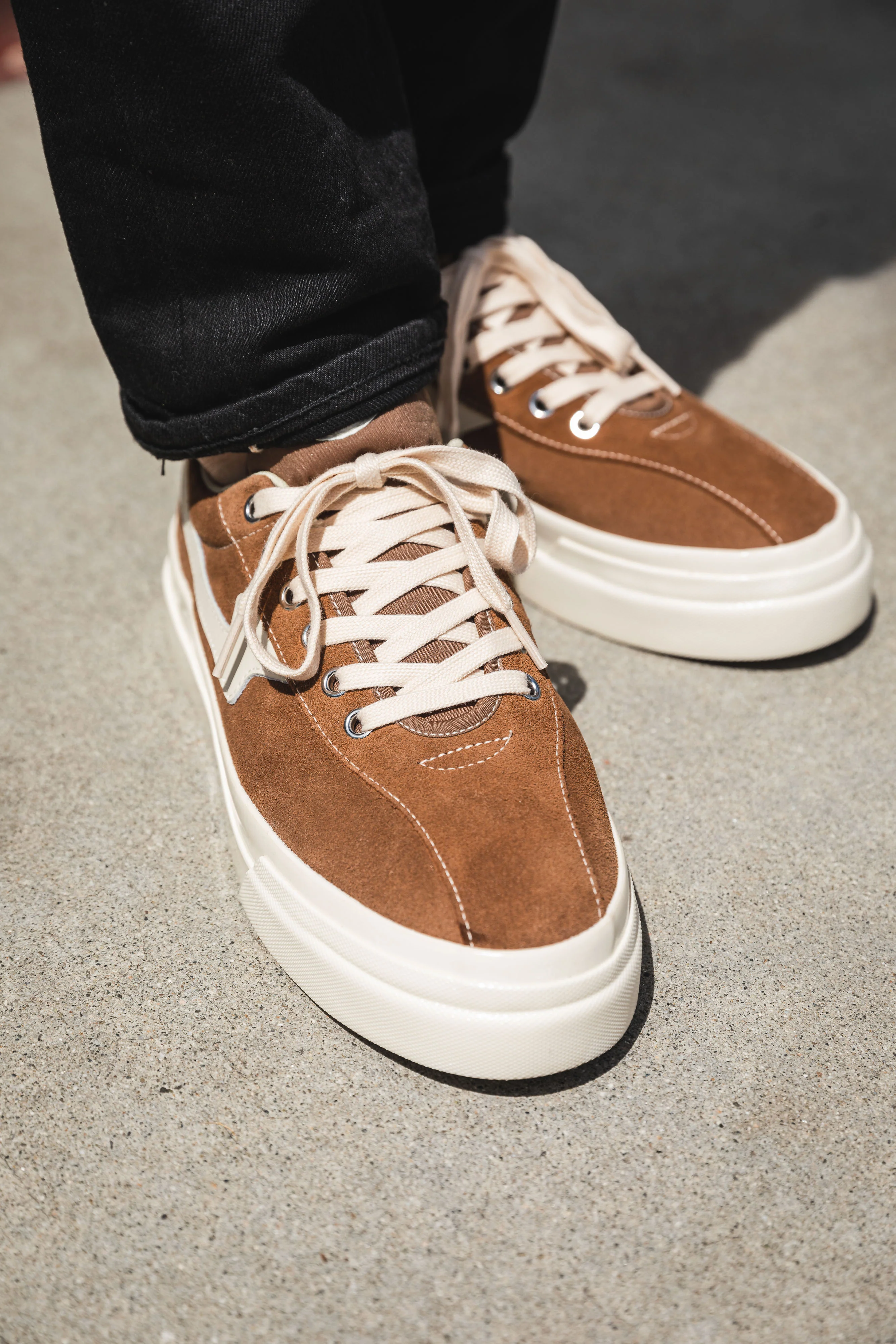 S.W.C - Dellow S-Strike Suede - Bark & Ecru - Image 7