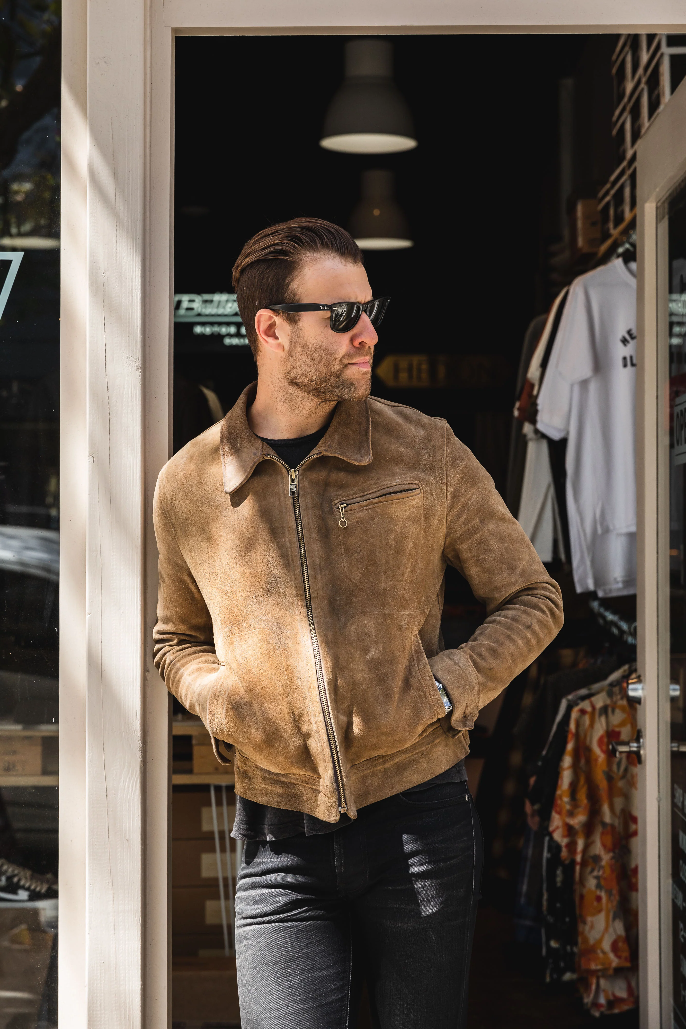 Schott NYC - 370 Duke - Unlined Rough Out Suede - Image 9