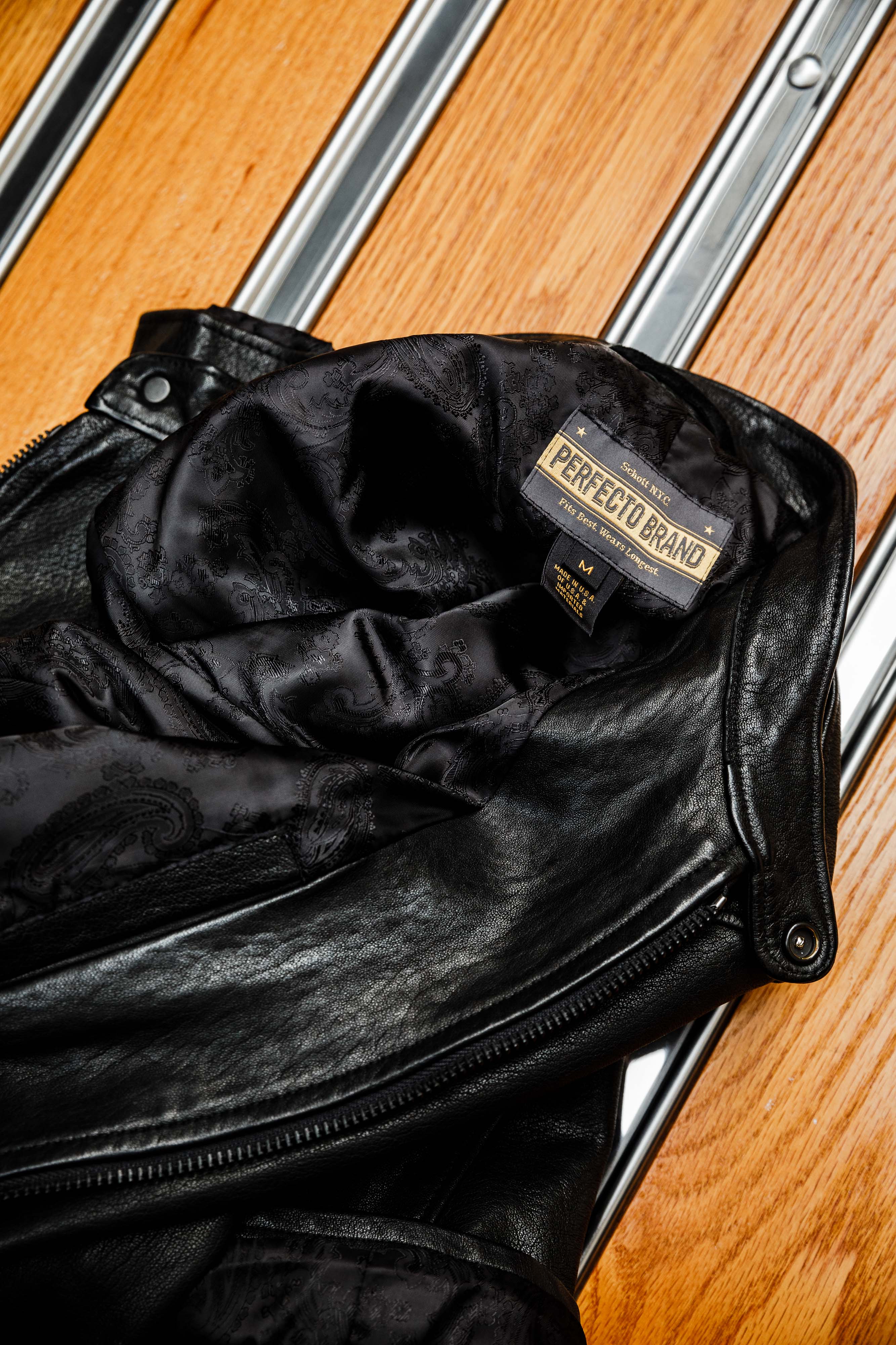 Schott N.Y.C - P234 Veg Tanned Cafe Jacket - Image 9