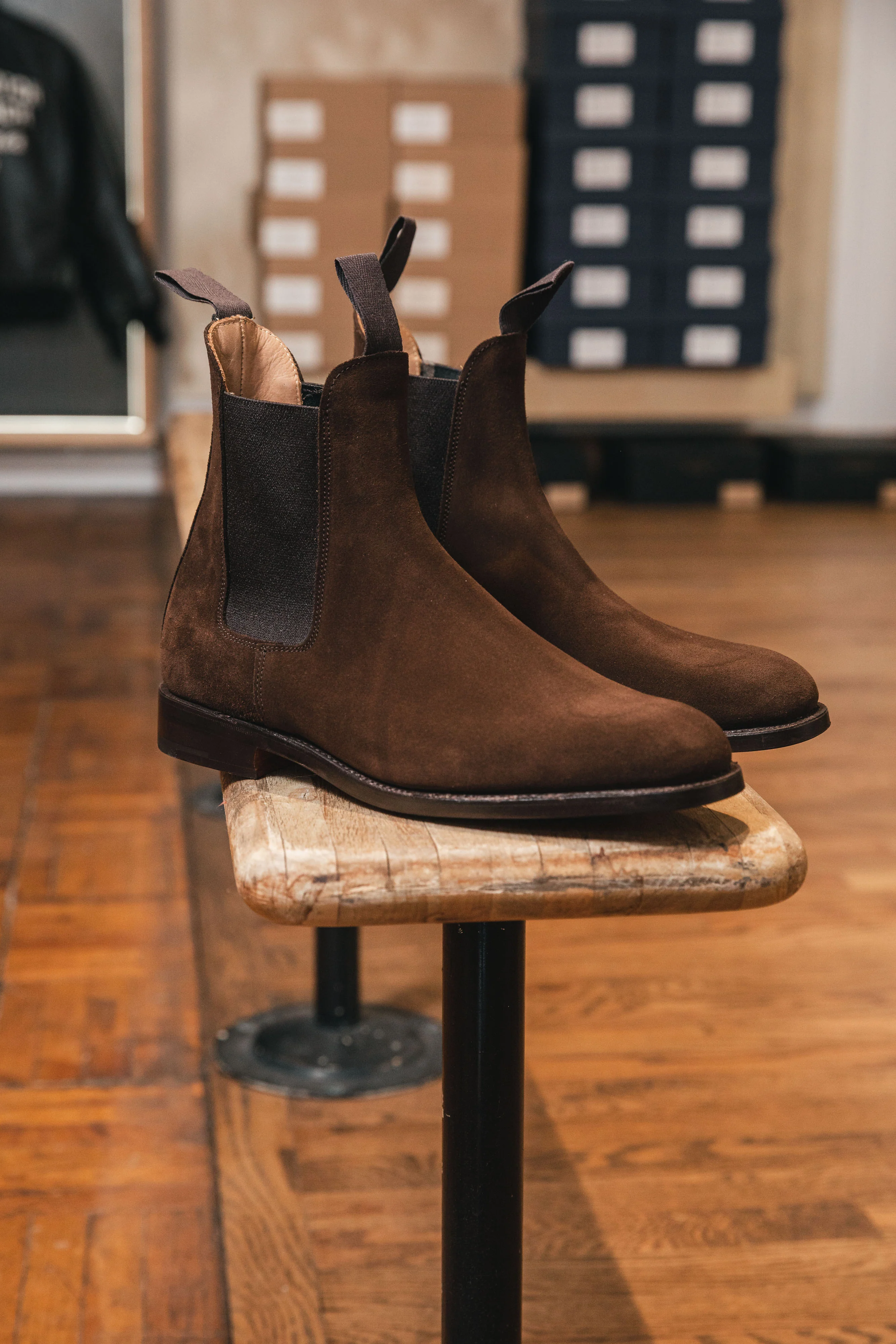 Trickers - Lambourn Chelsea Boot - Chocolate Repello Suede - Image 13