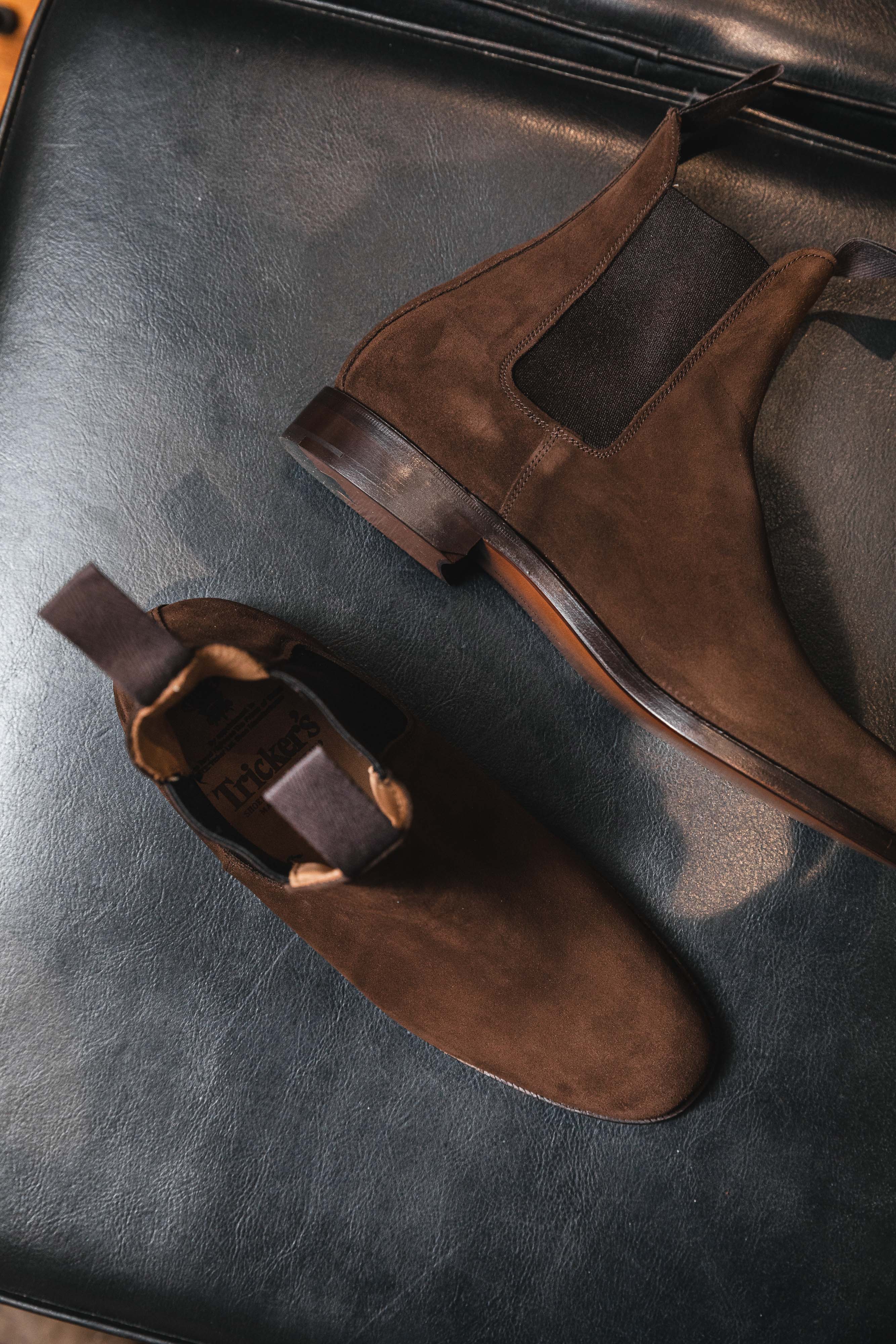 Trickers - Lambourn Chelsea Boot - Chocolate Repello Suede - Image 14