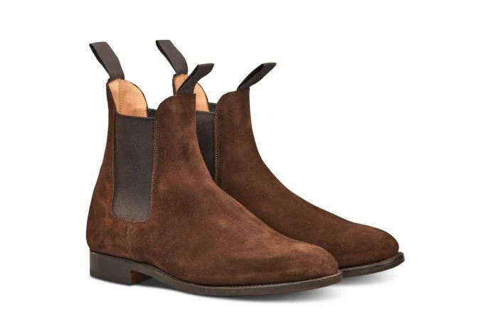 Trickers - Lambourn Chelsea Boot - Chocolate Repello Suede - Image 3