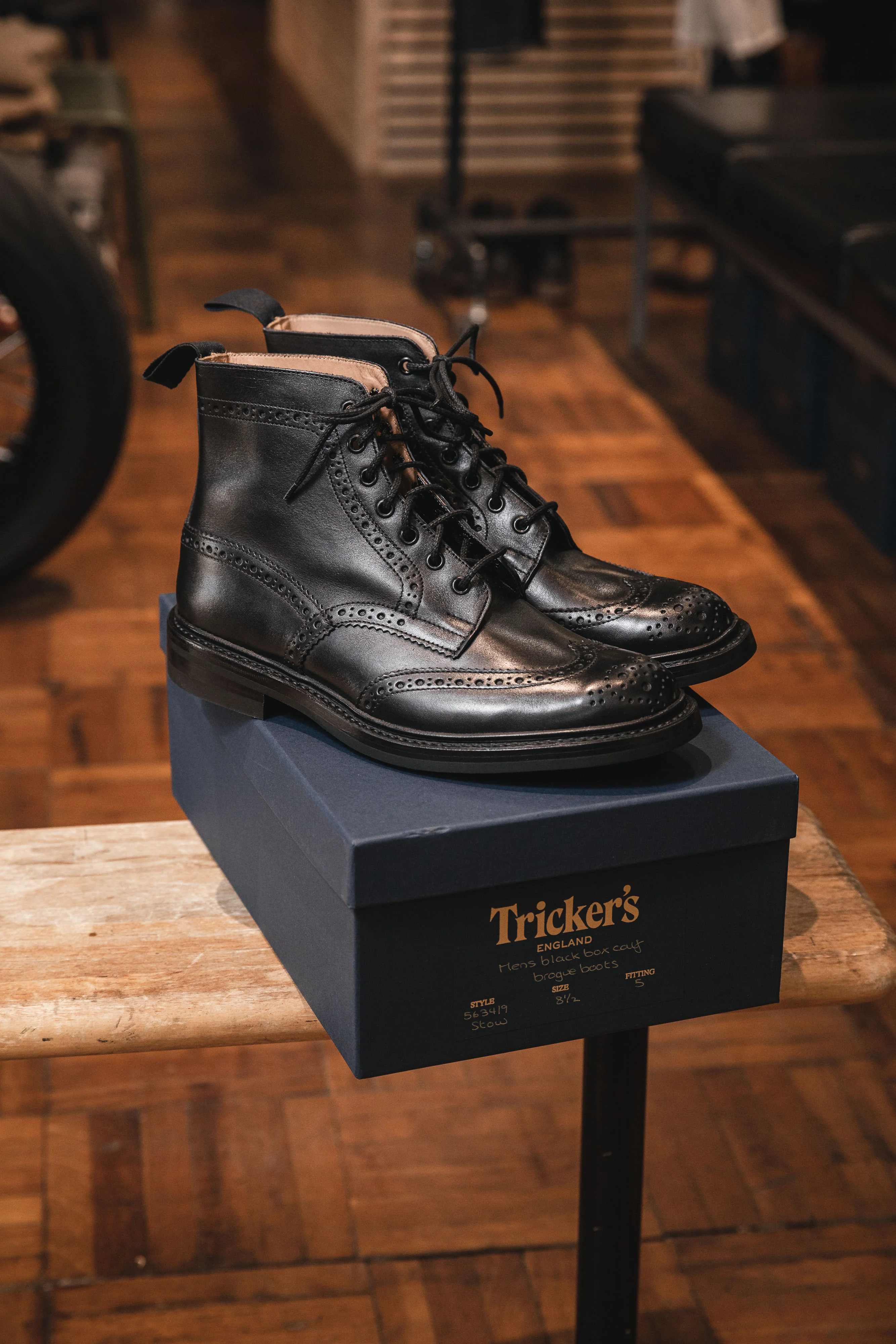 Trickers - Stow Country Boot - Black Box Calf - Image 10