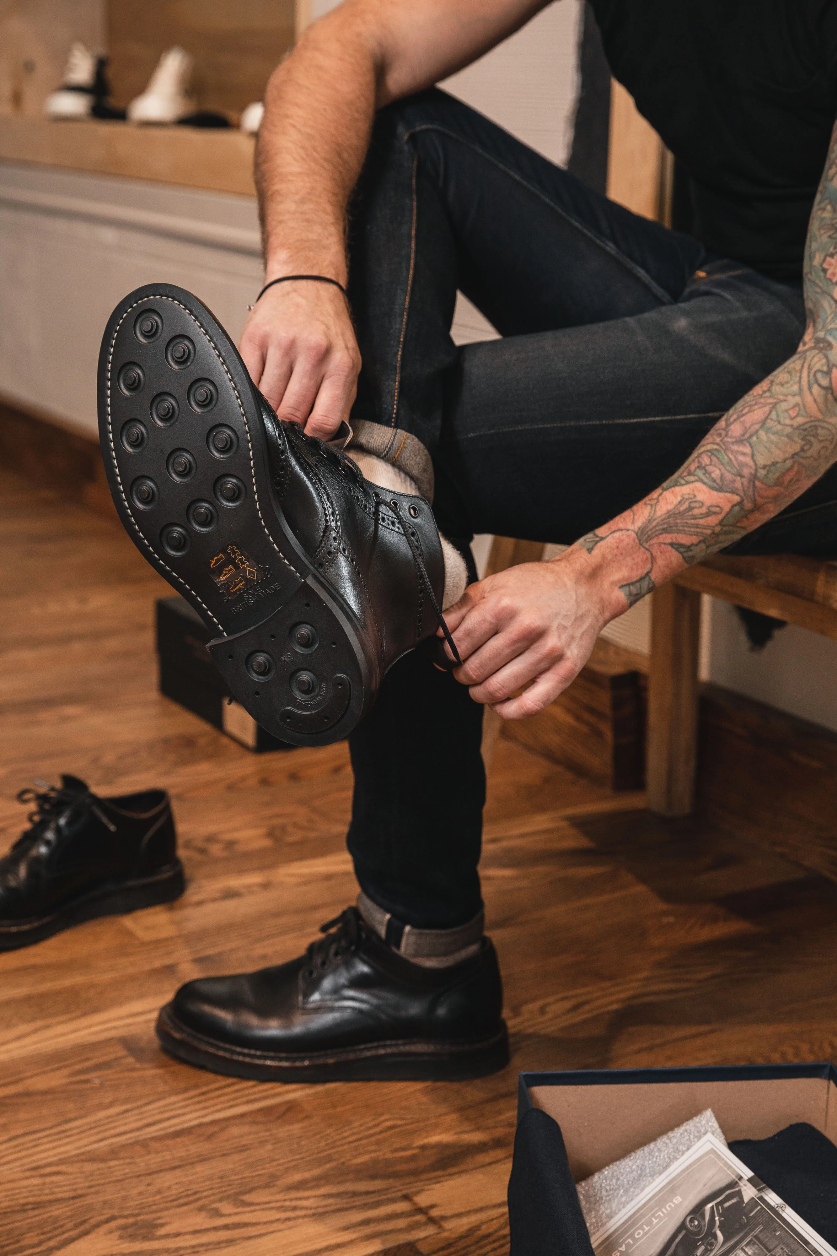 Trickers - Stow Country Boot - Black Box Calf - Image 8