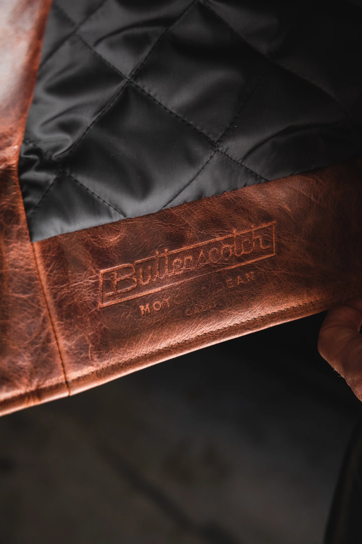 Vanson - C2RN Leather Jacket - Heavy Waxed Whiskey Leather - Image 7