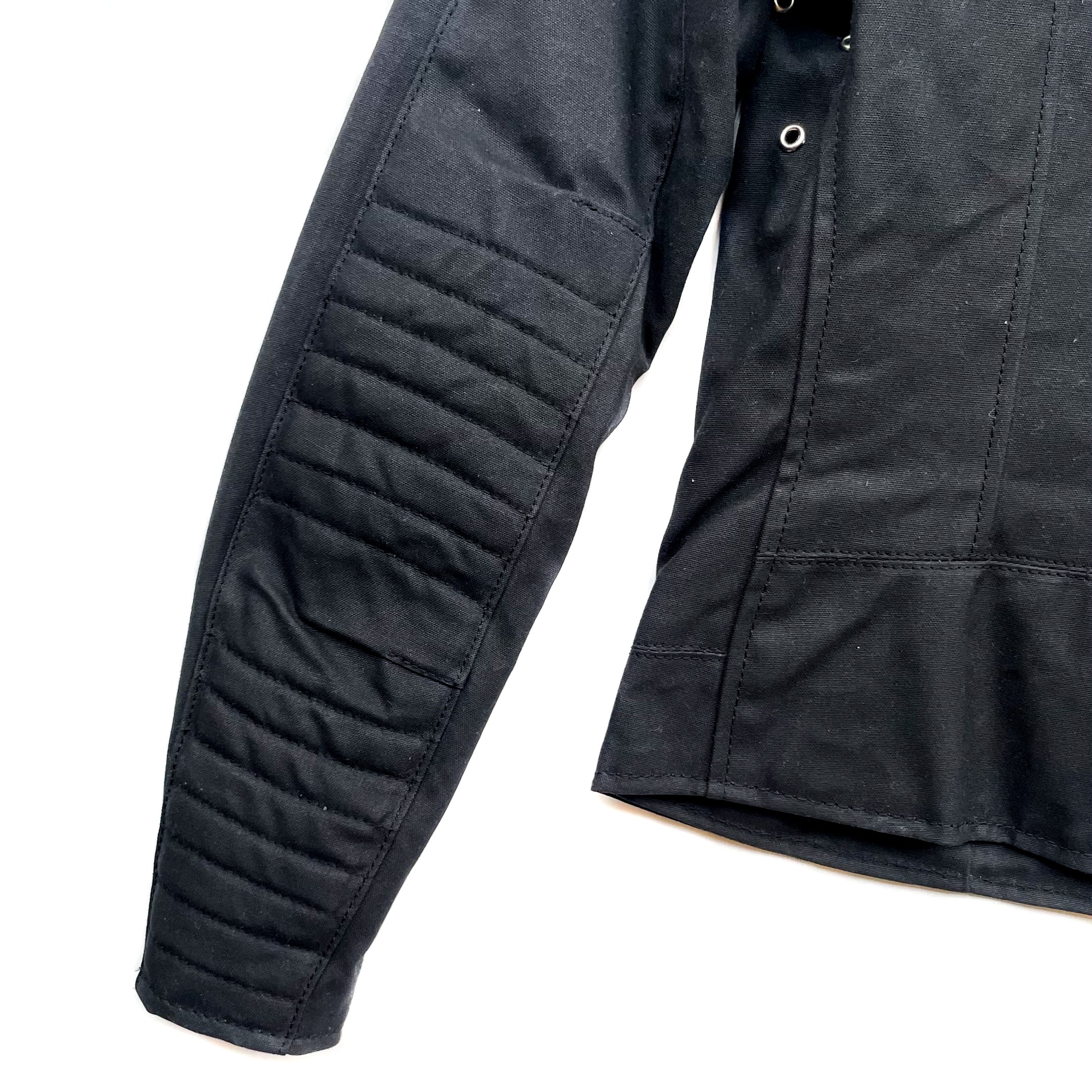 Vanson - Ladies Mota Jacket - Black Waxed Canvas - Image 4