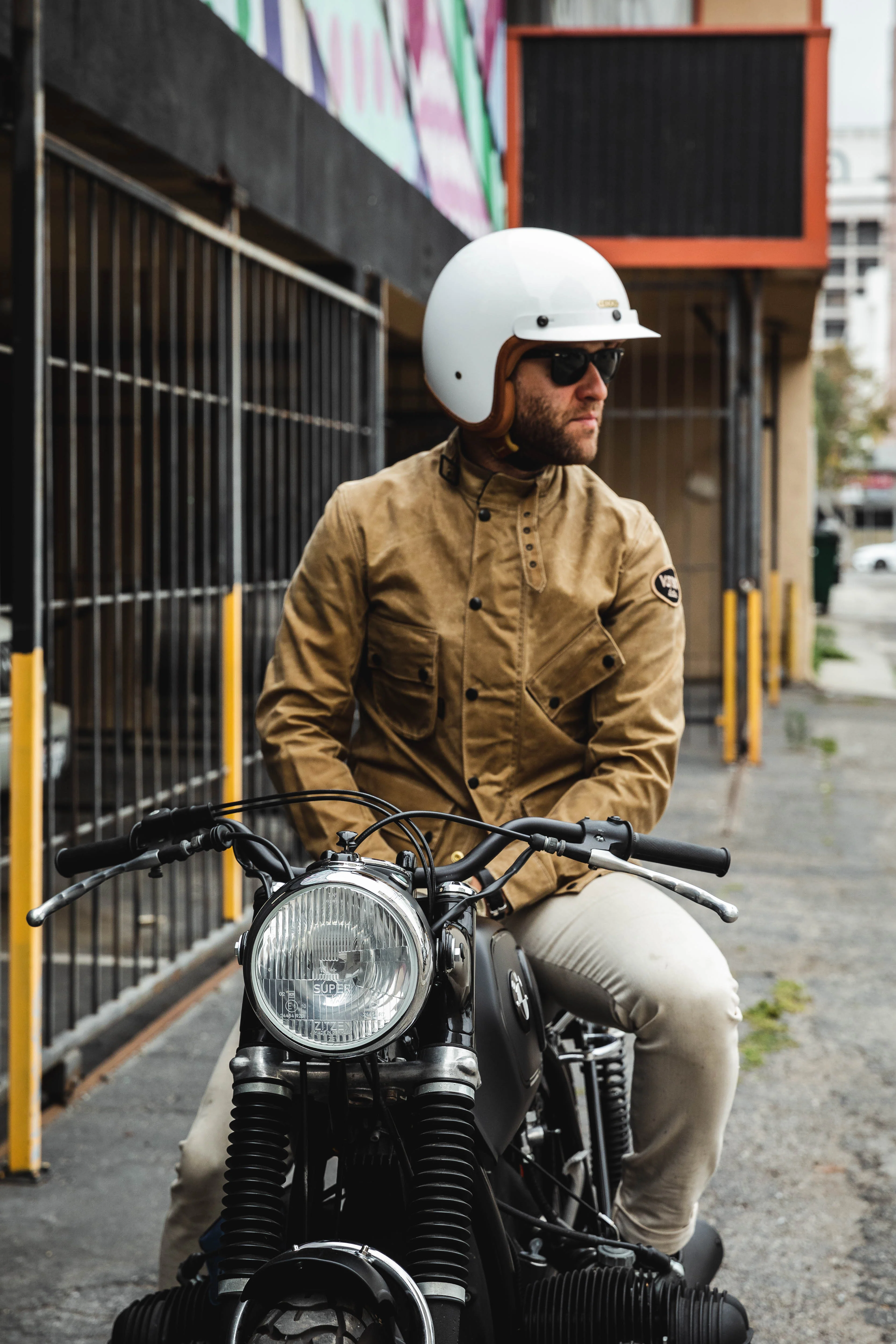 Vanson - Stormer Jacket - Tan Waxed Canvas - Image 10
