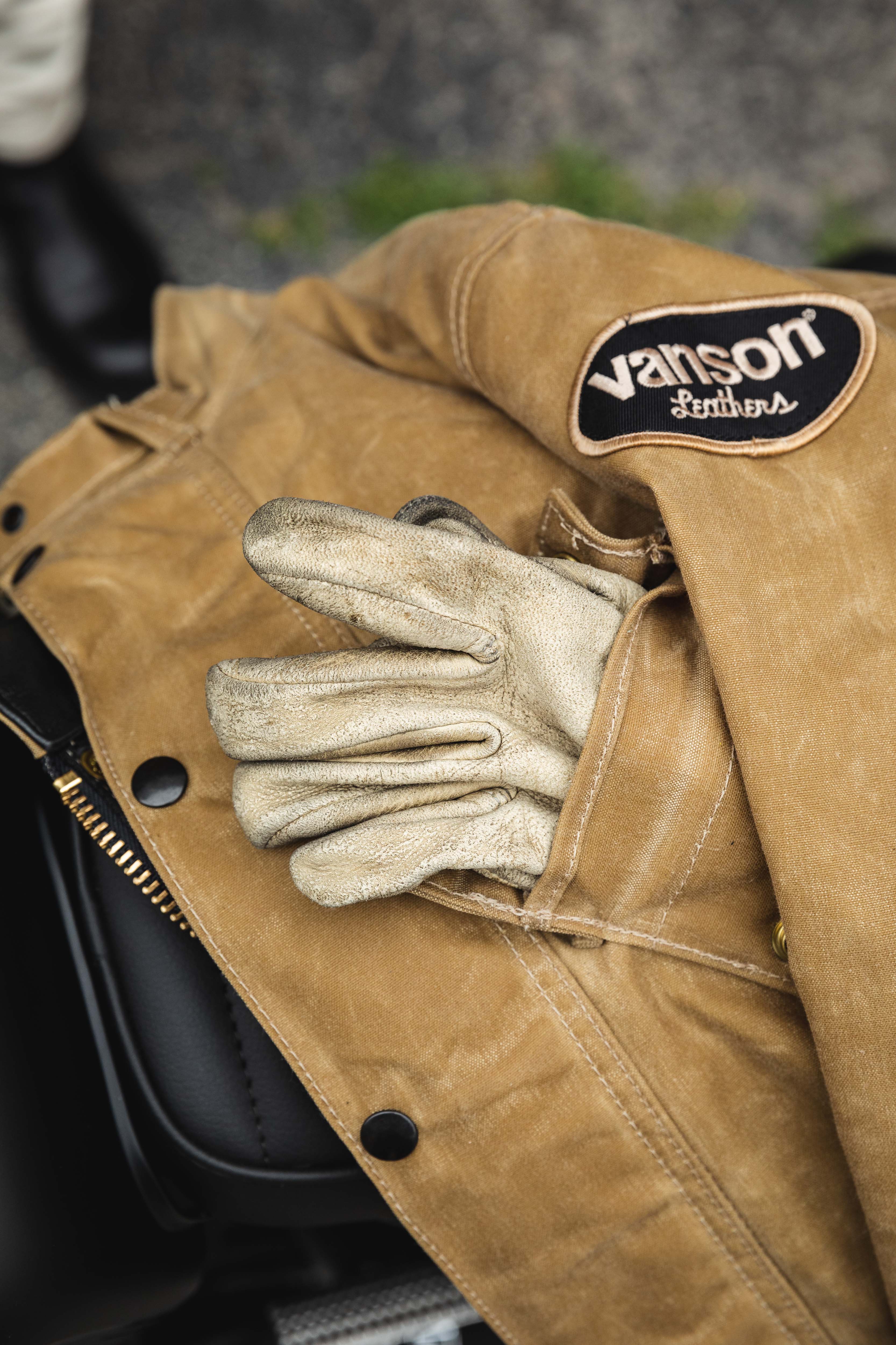 Vanson - Stormer Jacket - Tan Waxed Canvas - Image 7