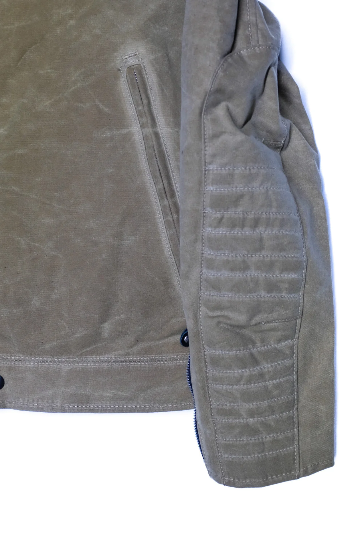Vanson - Trophy Jacket - Tan Waxed Canvas - Image 5