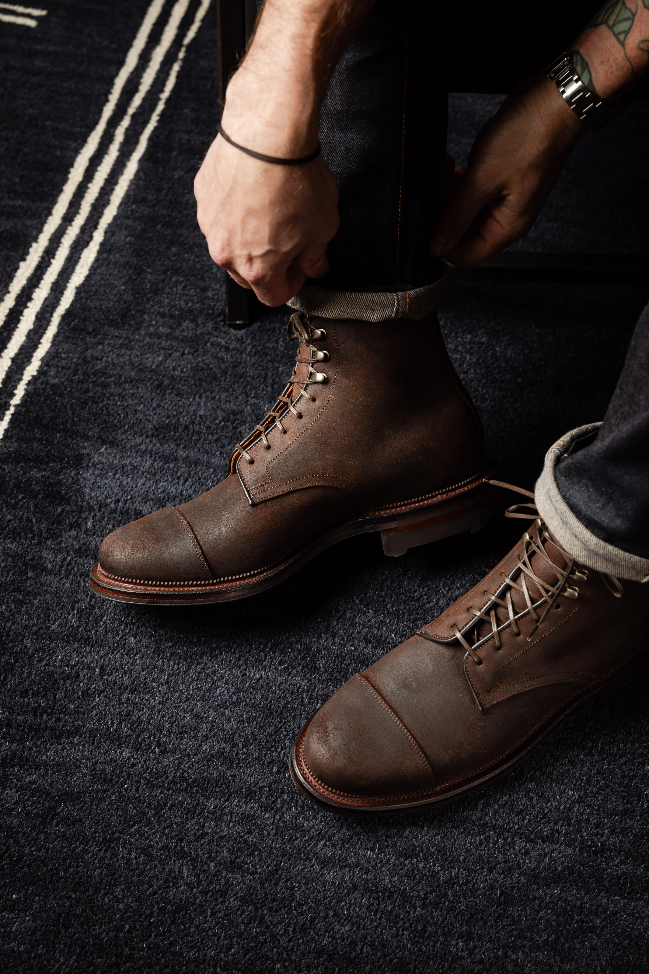 Viberg - Halkett Boot - Snuff Waxy Commander - Image 6