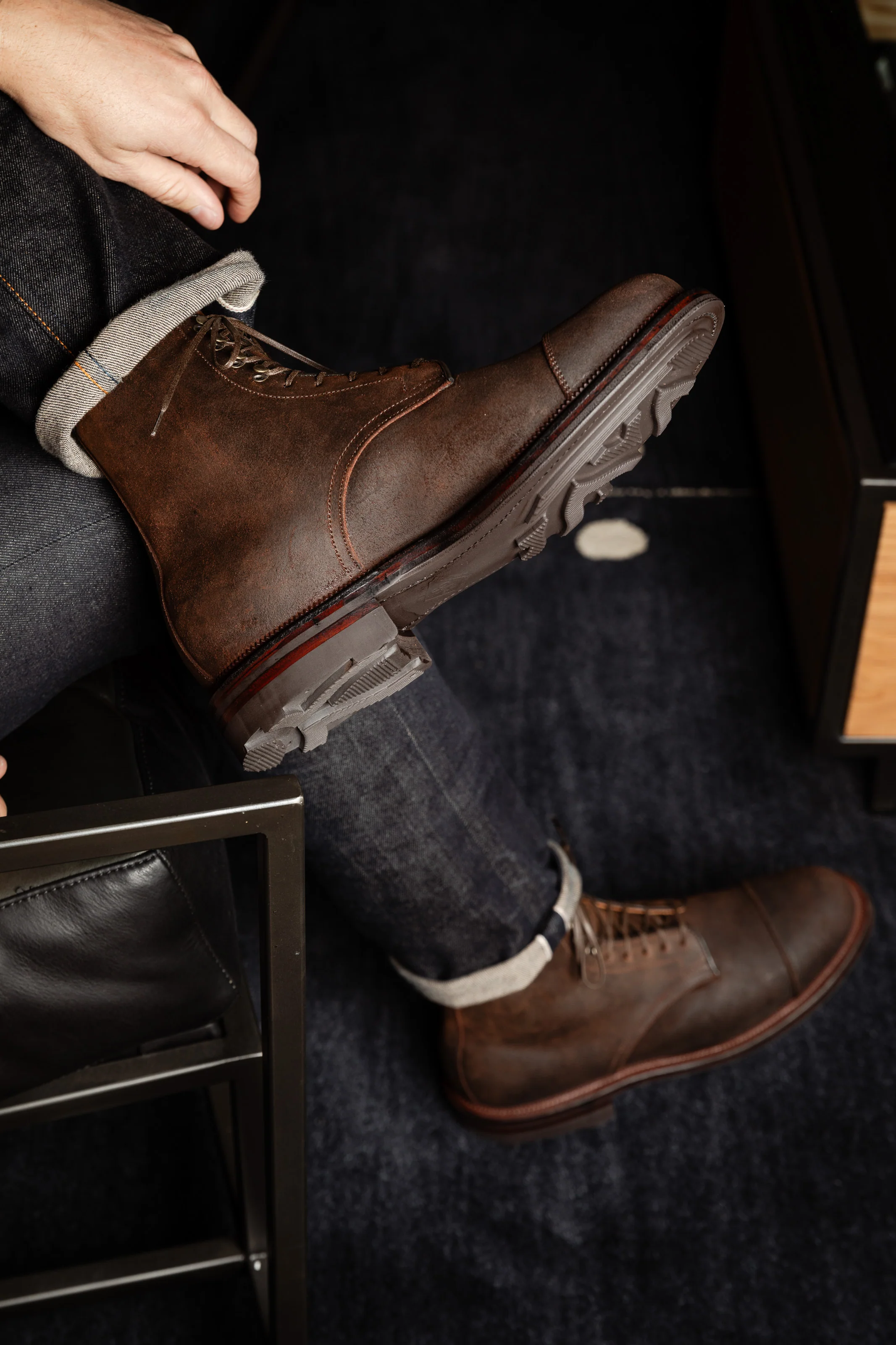 Viberg - Halkett Boot - Snuff Waxy Commander - Image 7