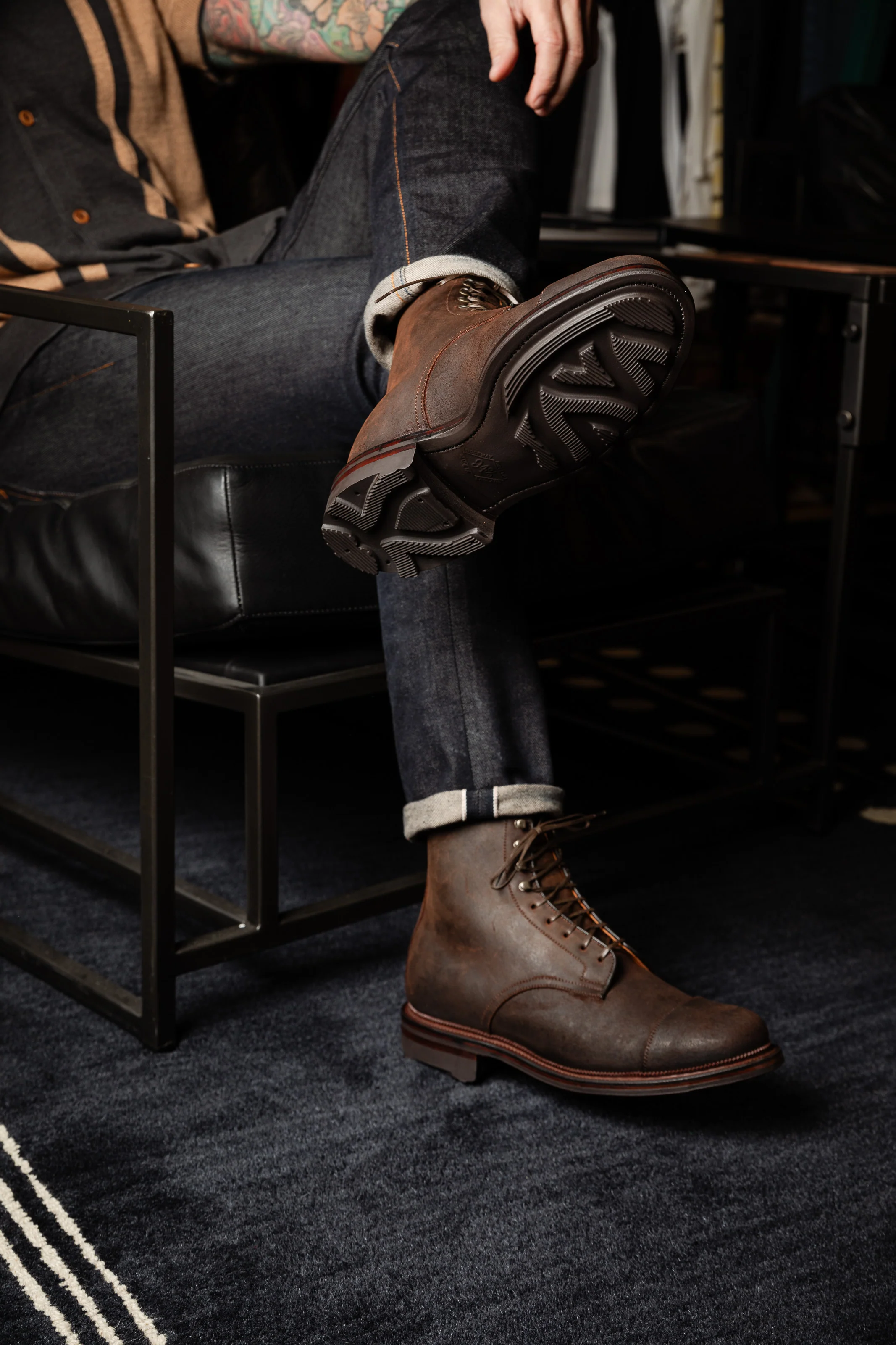 Viberg - Halkett Boot - Snuff Waxy Commander - Image 8